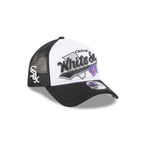 Chicago White Sox State Flower 9FORTY A-Frame Trucker Hat
