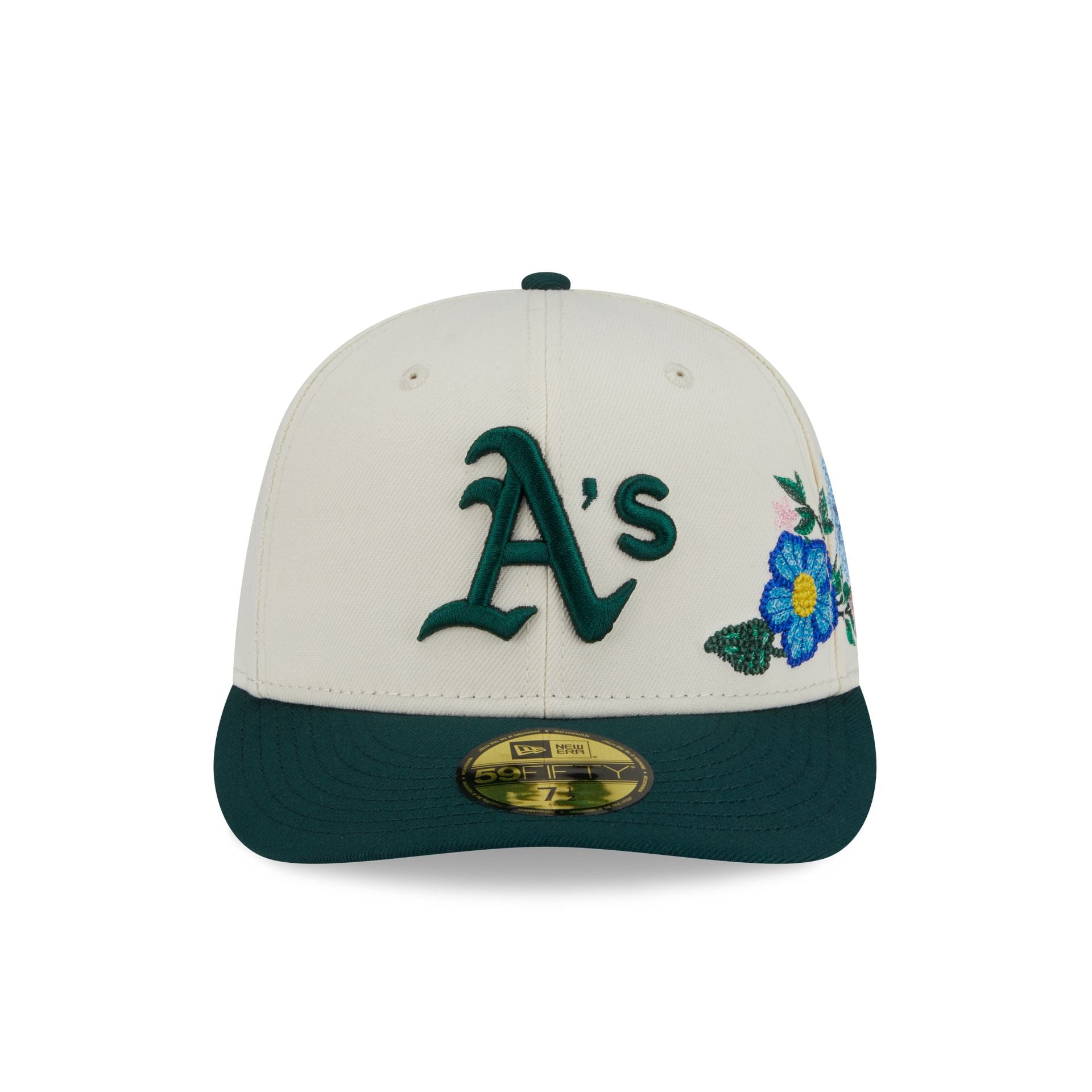 Athletics Tonal Florals White 59FIFTY Fitted Hat - Image 2