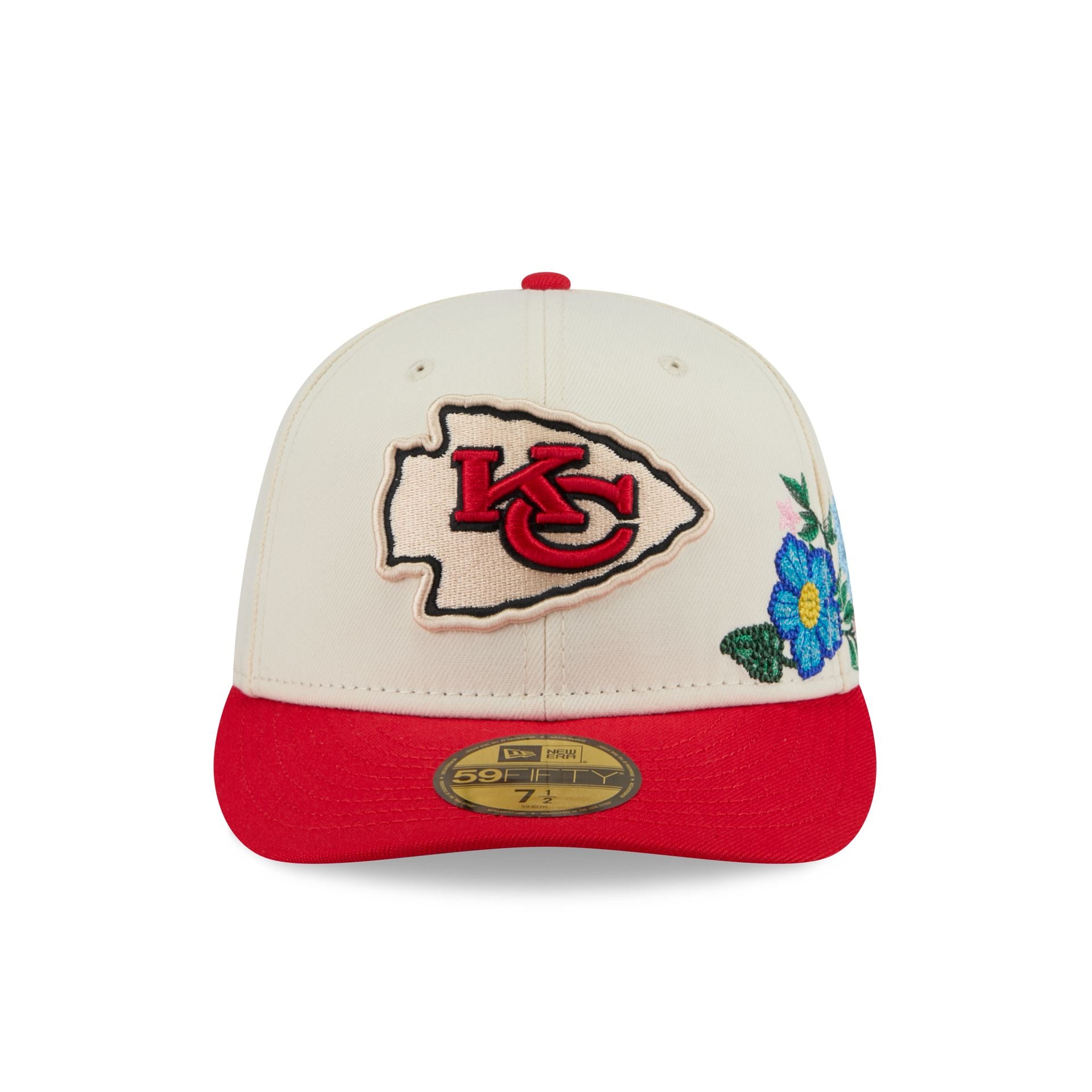 Kansas City Chiefs Tonal Florals White 59FIFTY Fitted Hat - Image 2