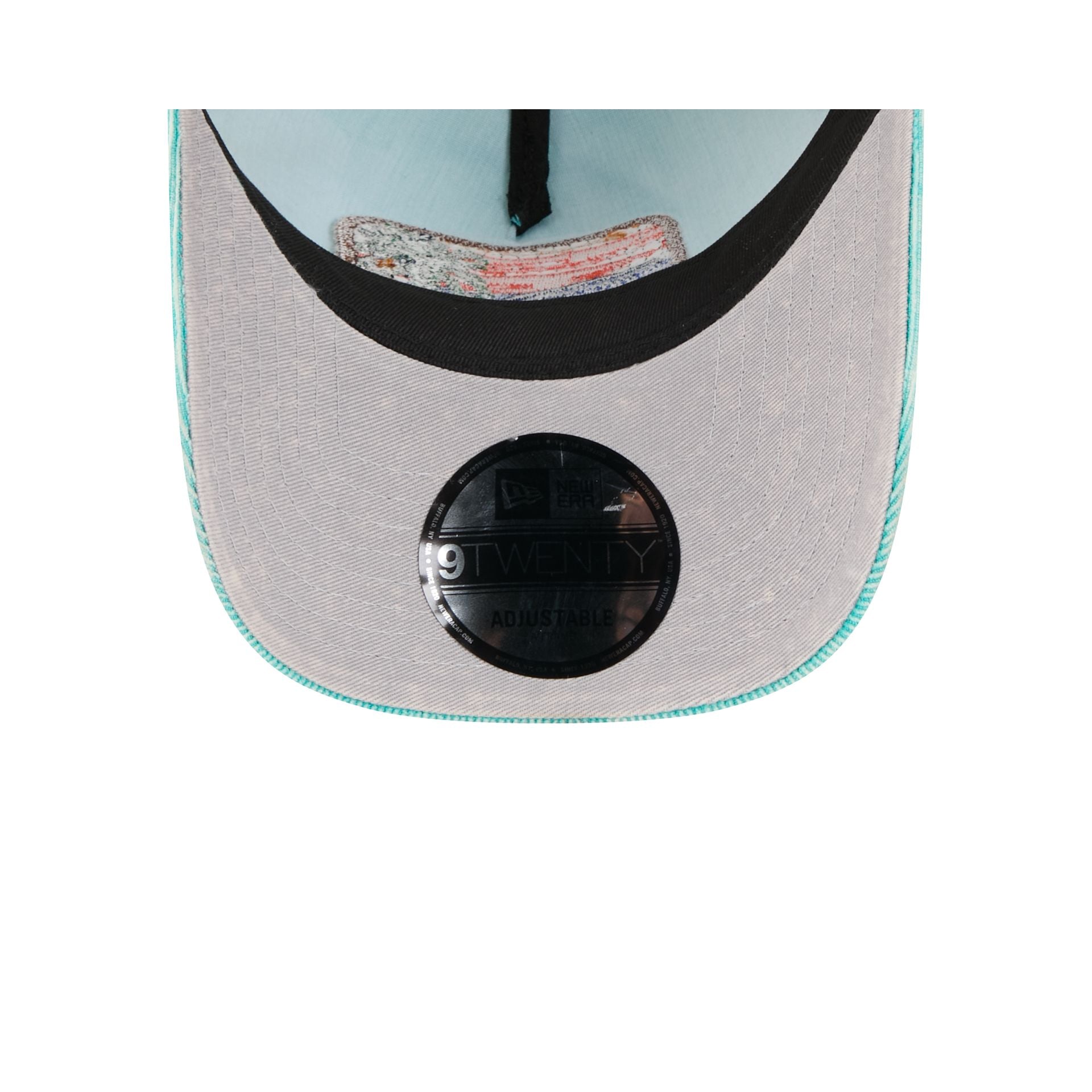 Miami Dolphins Vintage Landscape 9TWENTY A-Frame Trucker Hat - Image 7