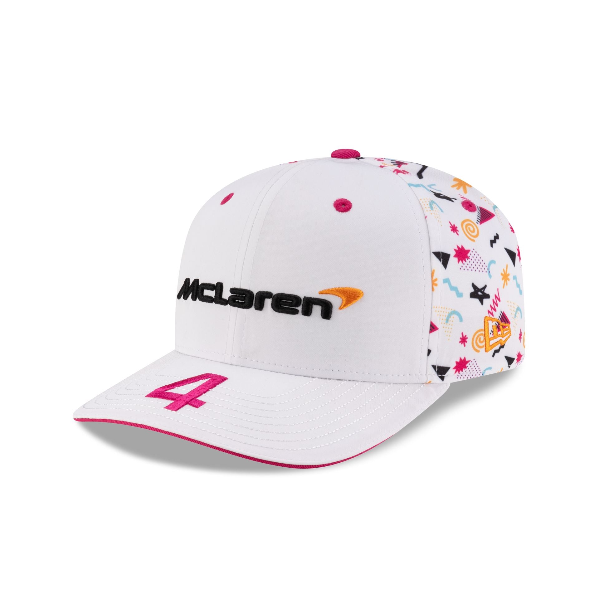 2025 Miami Race Special McLaren Formula 1 Team Lando Norris 9SEVENTY Stretch-Snap Hat - Image 3