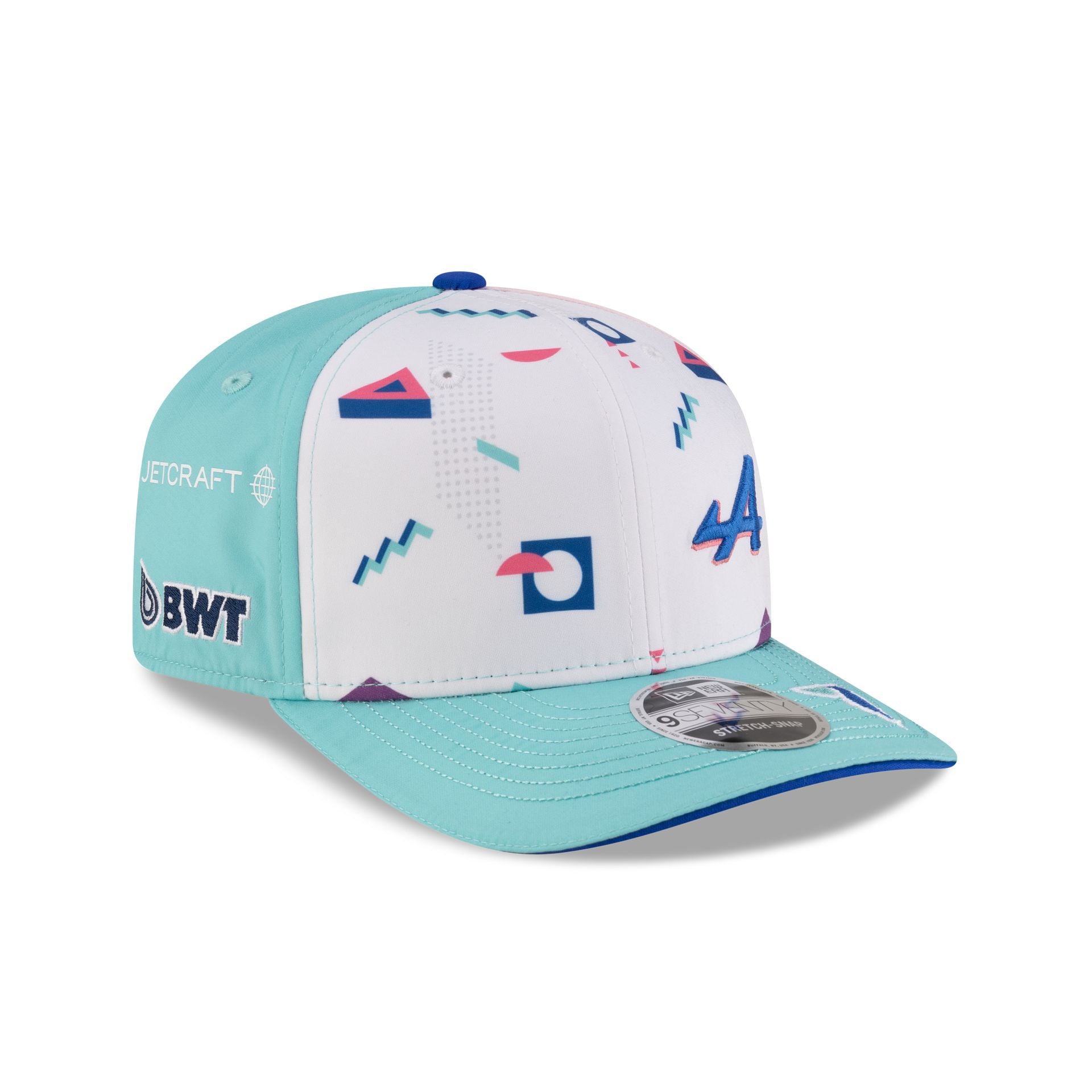 2025 Miami Race Special BWT Alpine F1 Team Jack Doohan 9SEVENTY Stretch-Snap Hat - Image 3