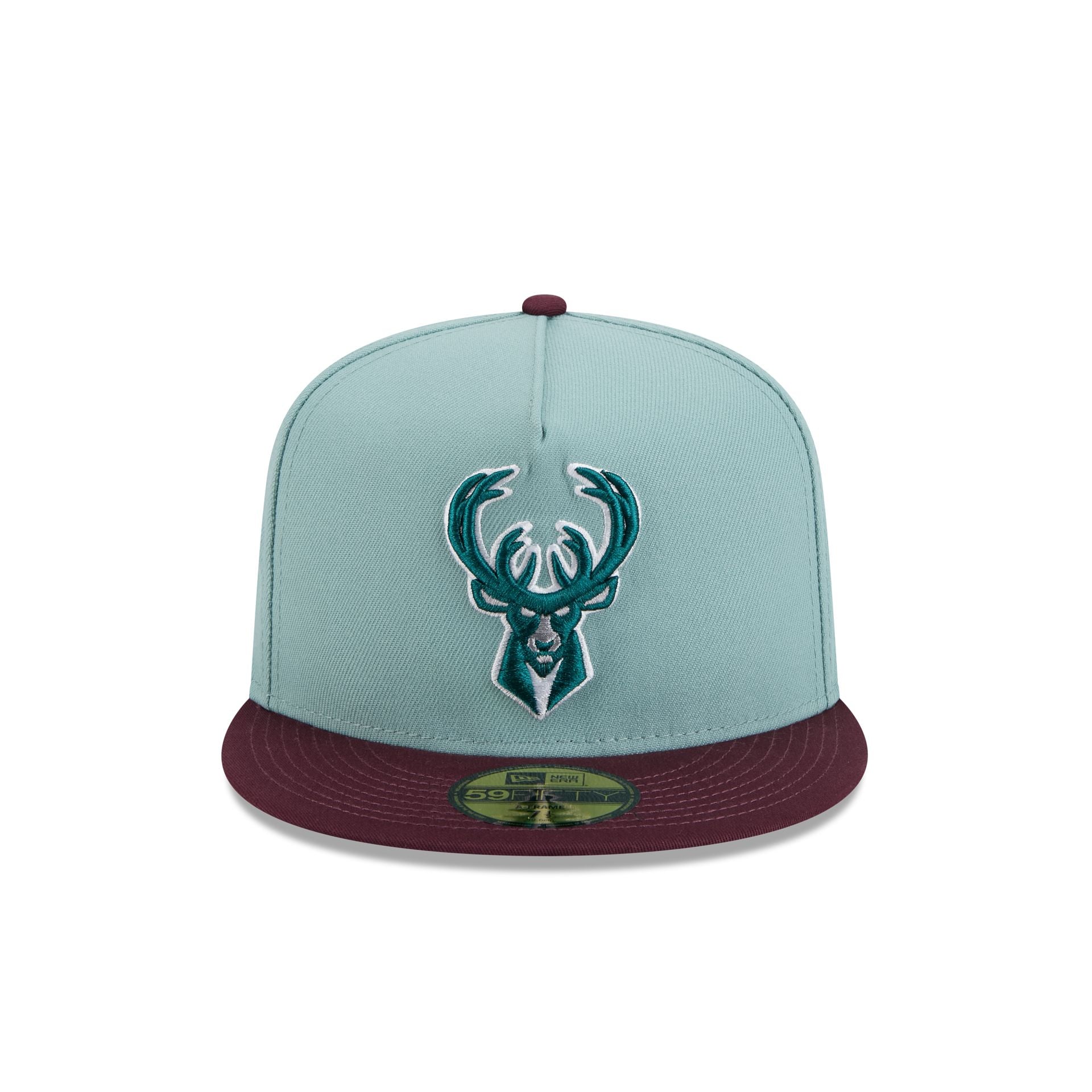 Milwaukee Bucks Beach Kiss Blue 59FIFTY A-Frame Fitted Hat - Image 2