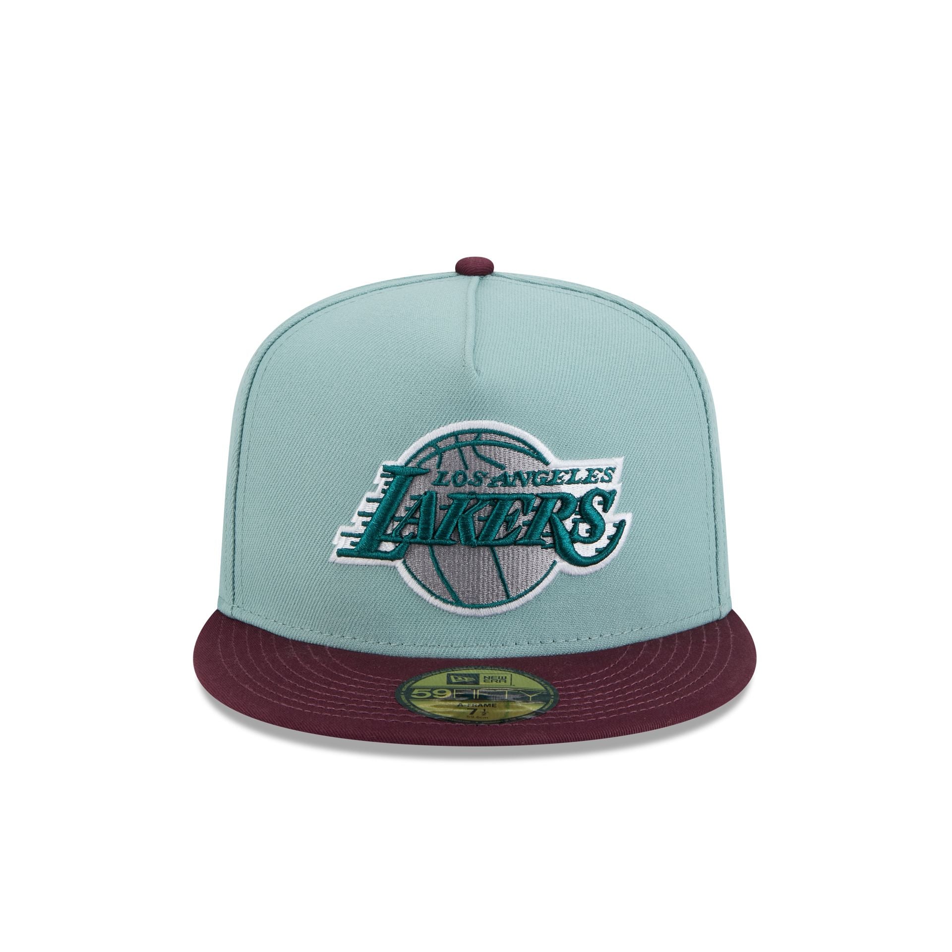 Los Angeles Lakers Beach Kiss Blue 59FIFTY A-Frame Fitted Hat - Image 2