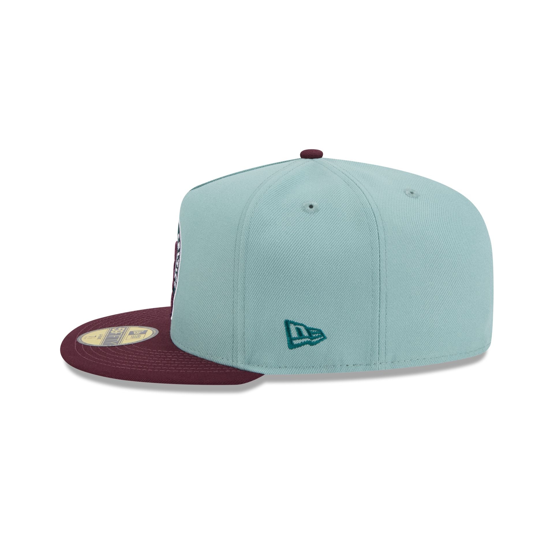 Boston Celtics Beach Kiss Blue 59FIFTY A-Frame Fitted Hat - Image 4