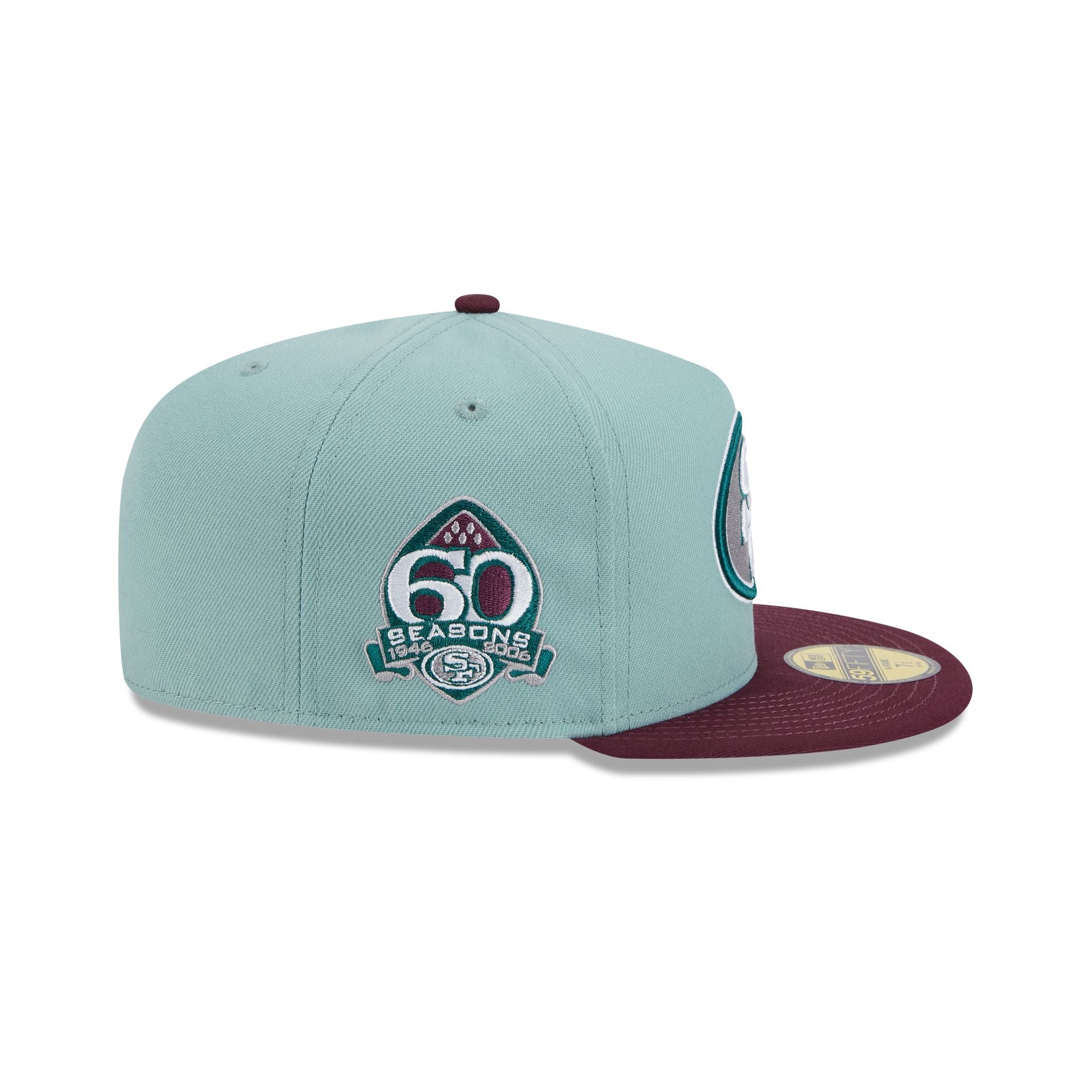 San Francisco 49ers Beach Kiss Blue 59FIFTY A-Frame Fitted Hat - Image 4