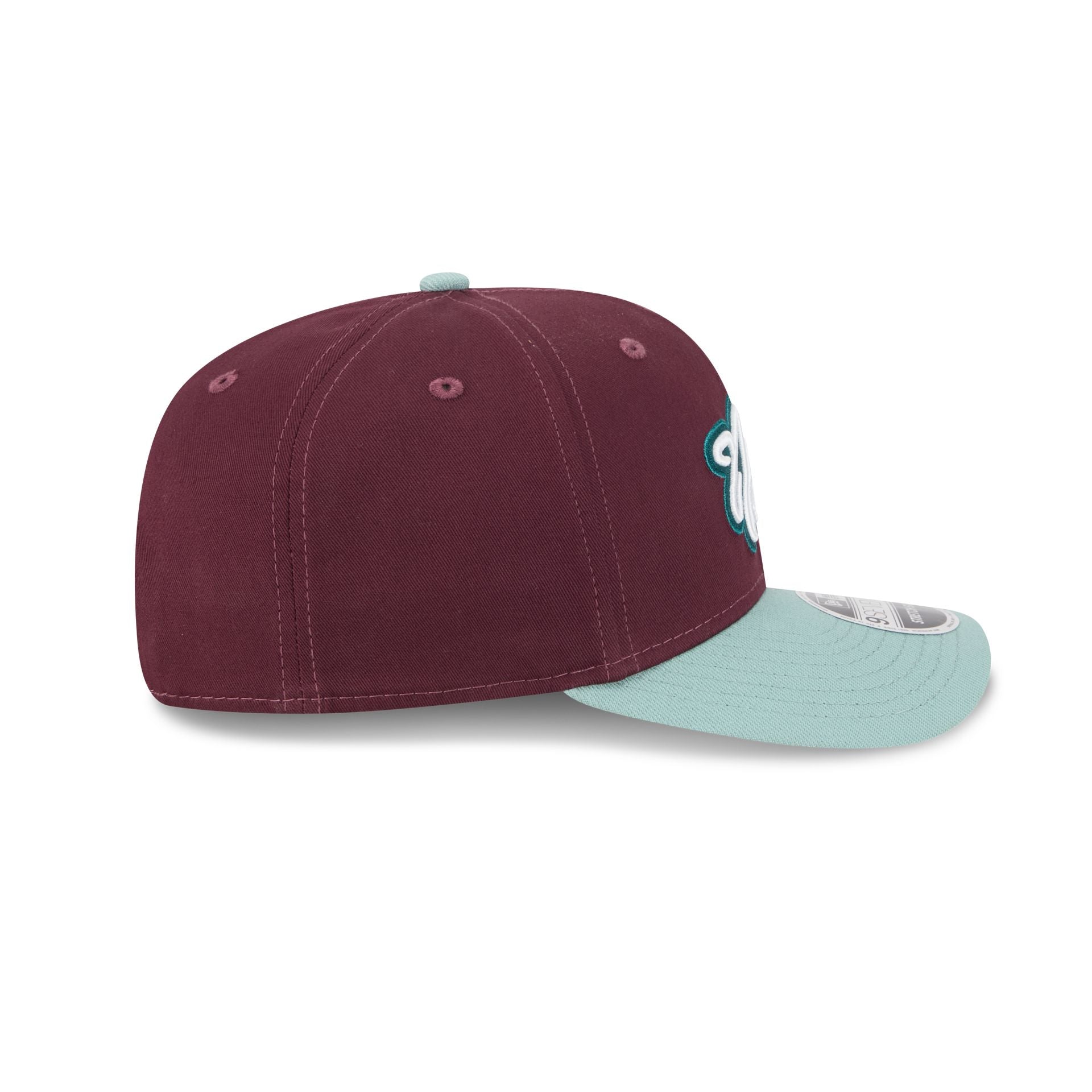Brooklyn Nets Maroon 9SEVENTY Stretch-Snap Hat - Image 5