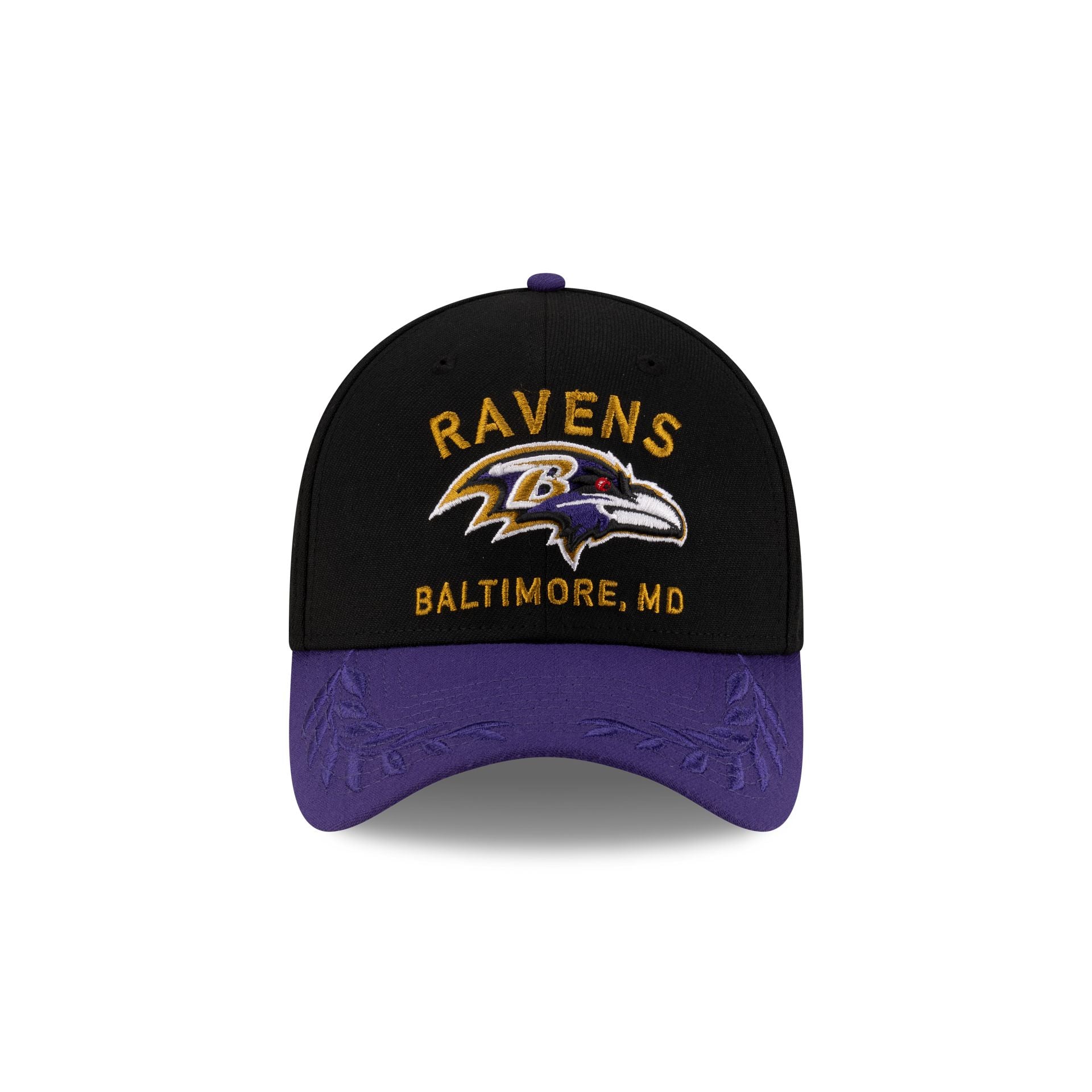 Baltimore Ravens 2025 Draft 39THIRTY Stretch Fit Hat - Image 2
