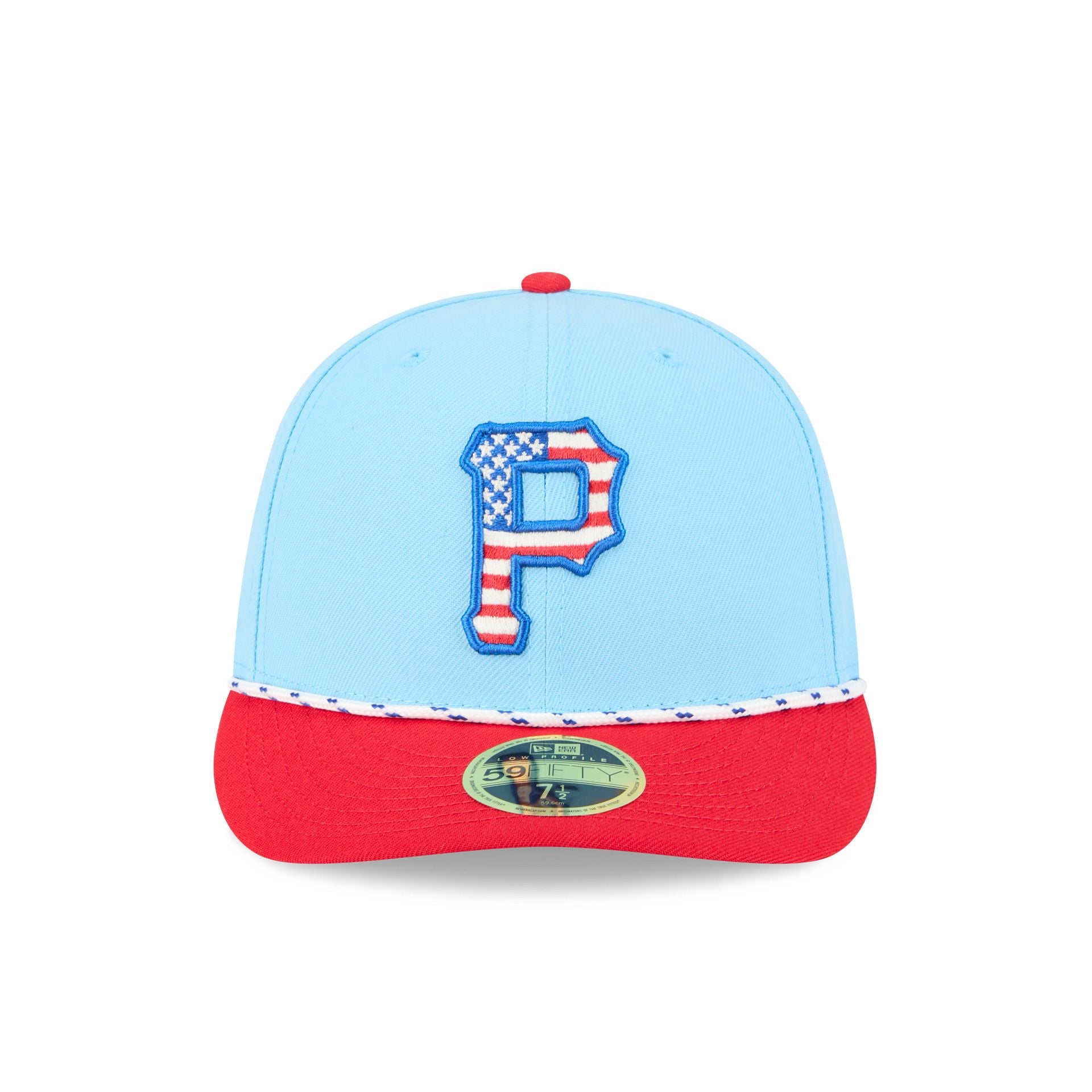 Pittsburgh Pirates Independence Day 2025 Low Profile 59FIFTY Fitted Hat - Image 2