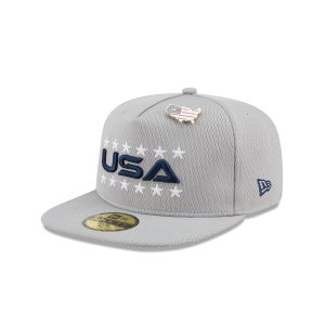 2025 Ryder Cup Team USA Gray 59FIFTY A-Frame Fitted Hat