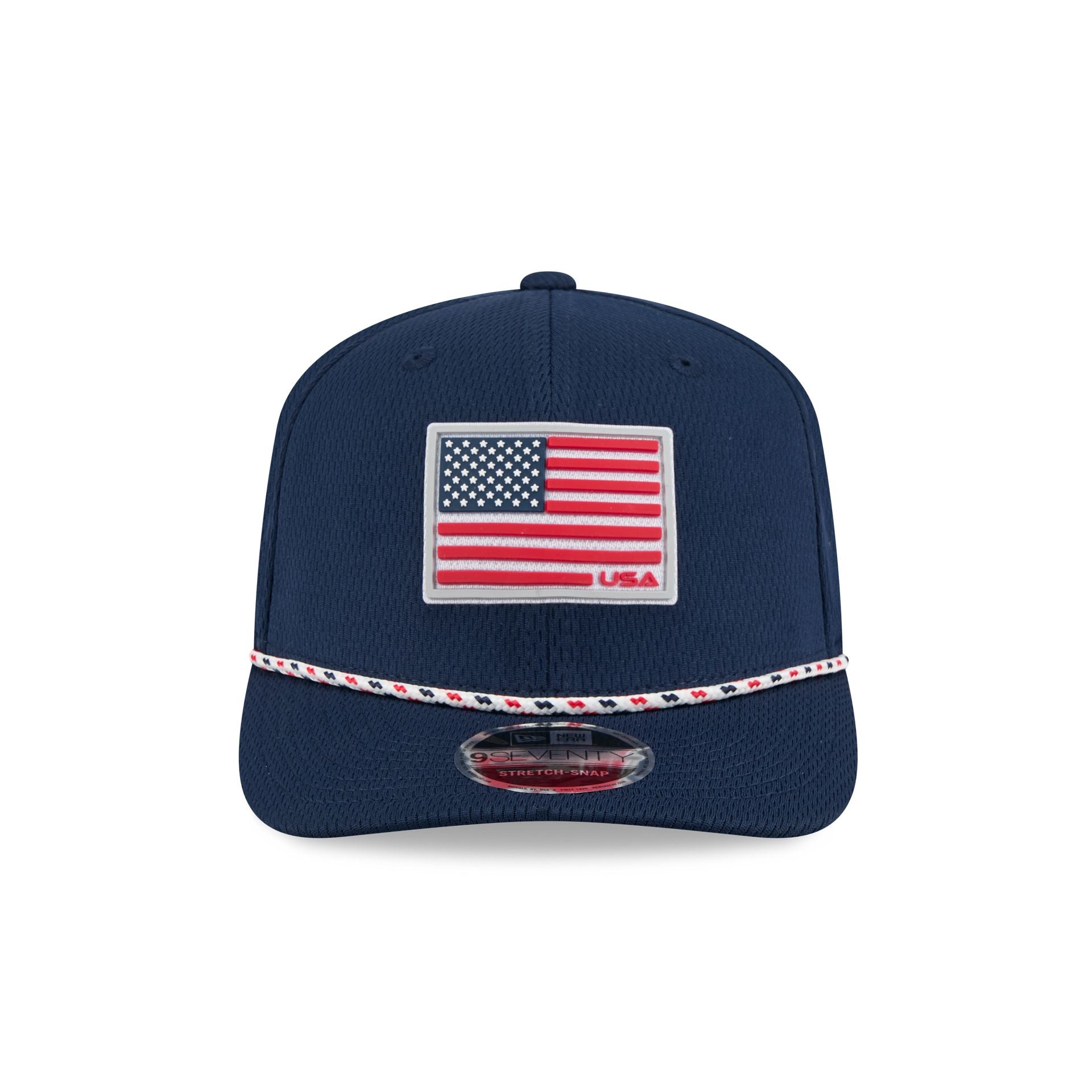 2025 Ryder Cup Team USA Flag 9SEVENTY Stretch-Snap Hat - Image 2