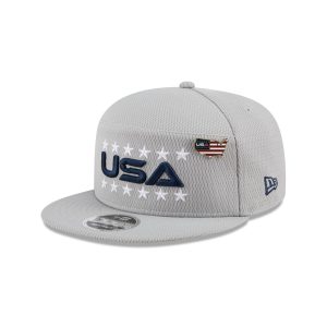 2025 Ryder Cup Team USA Gray Split Panel 9FIFTY Snapback Hat