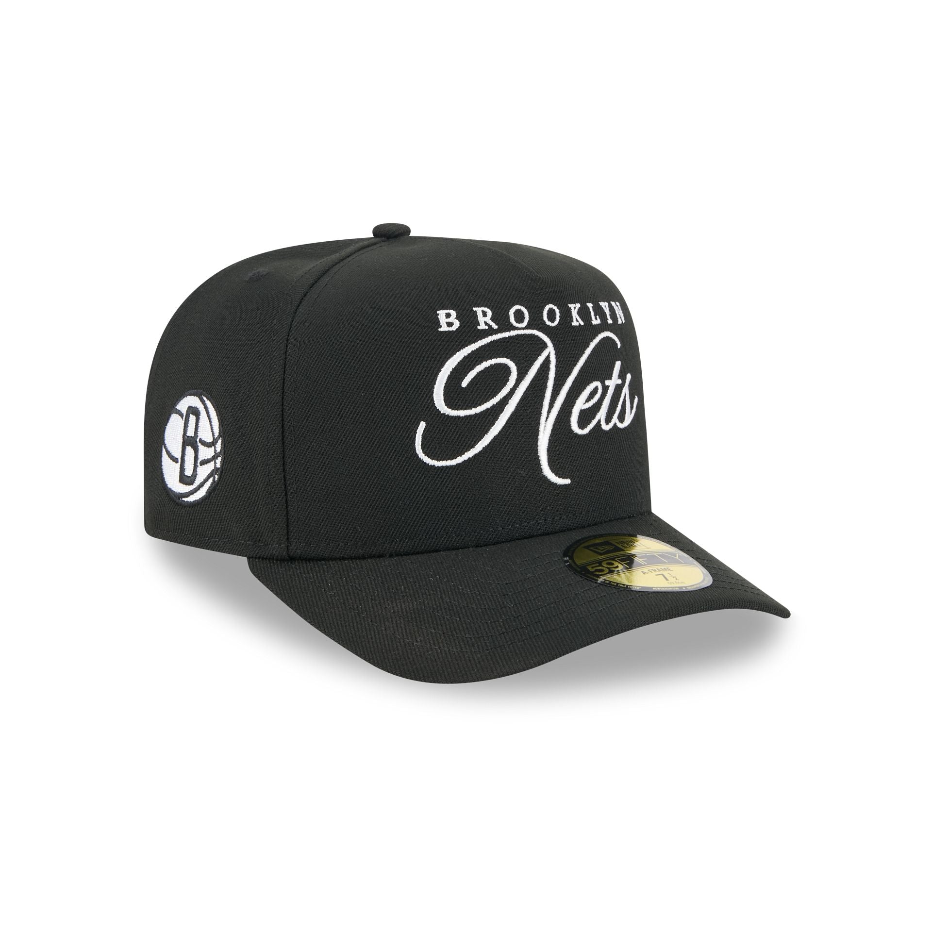 Brooklyn Nets 2025 Draft Black 59FIFTY A-Frame Fitted Hat