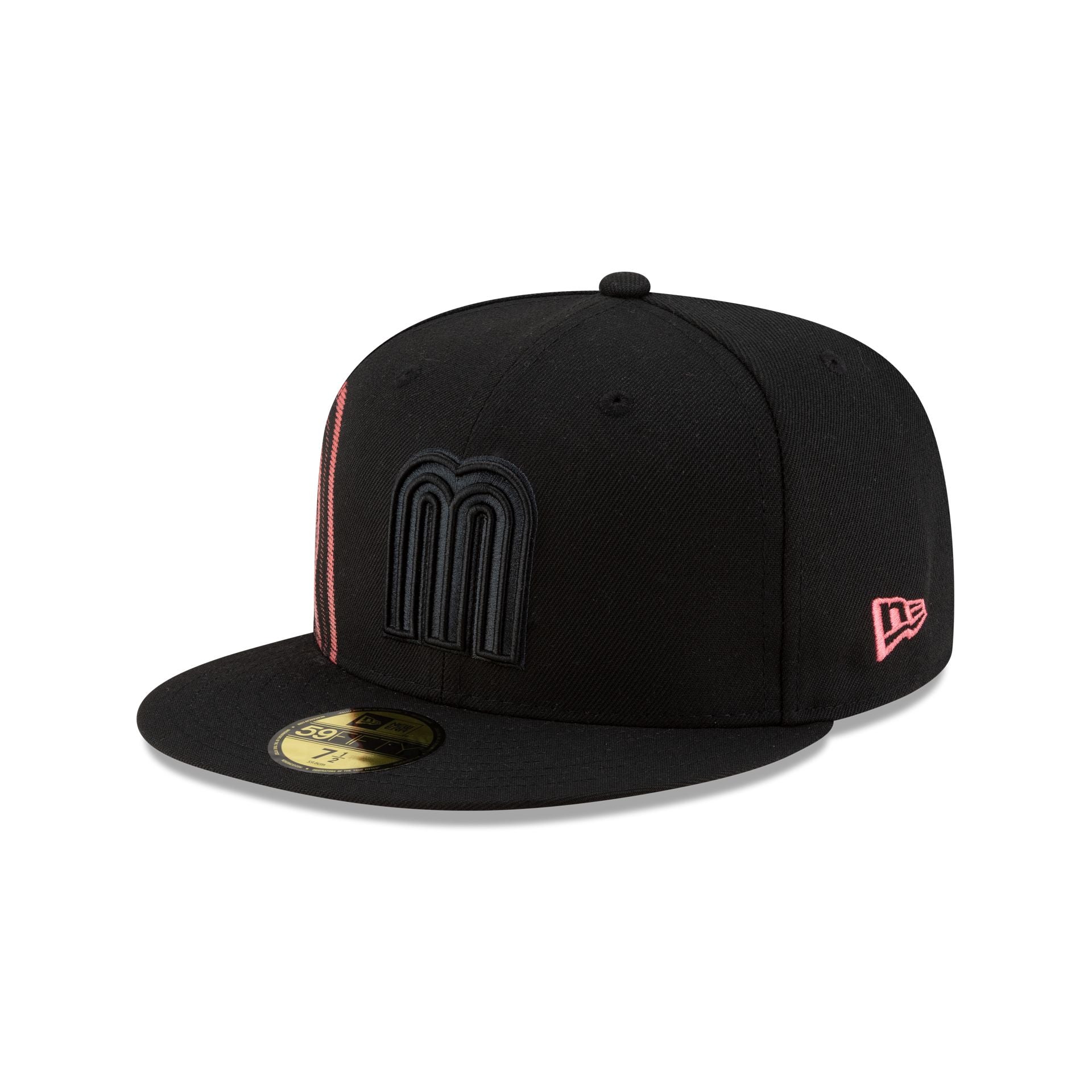 Mexico Baseball Black on Black 59FIFTY Fitted Hat - Image 3