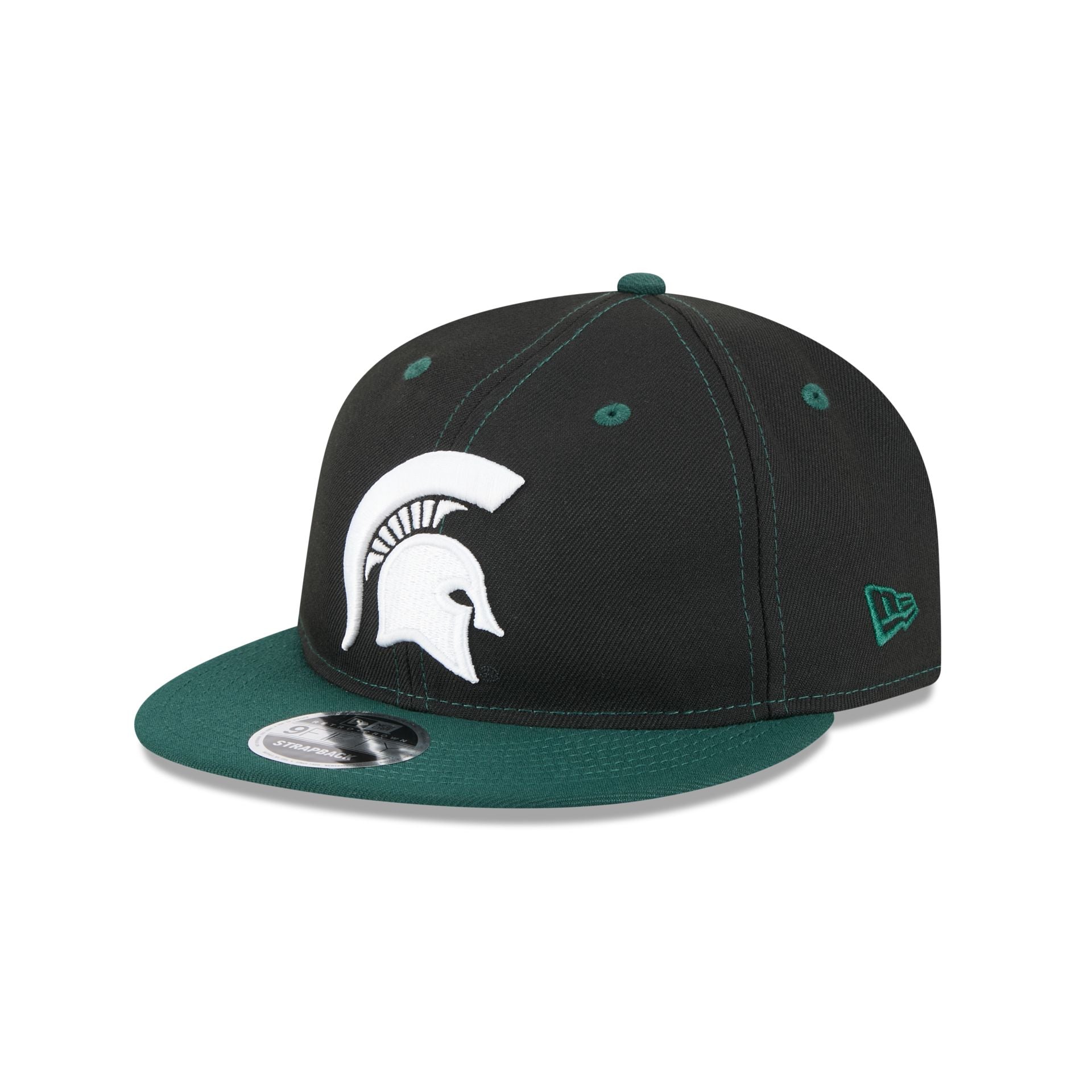 Michigan State Spartans Tournament Side Patch Retro Crown 9FIFTY Strapback Hat - Image 3
