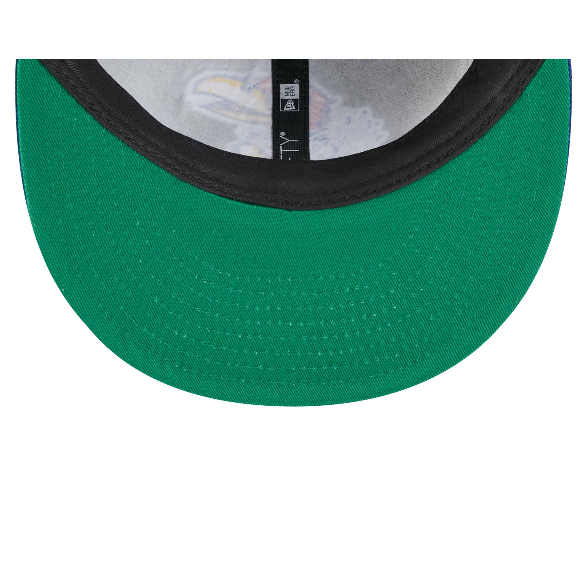 Kansas Jayhawks Tournament Side Patch Retro Crown 9FIFTY Strapback Hat - Image 7