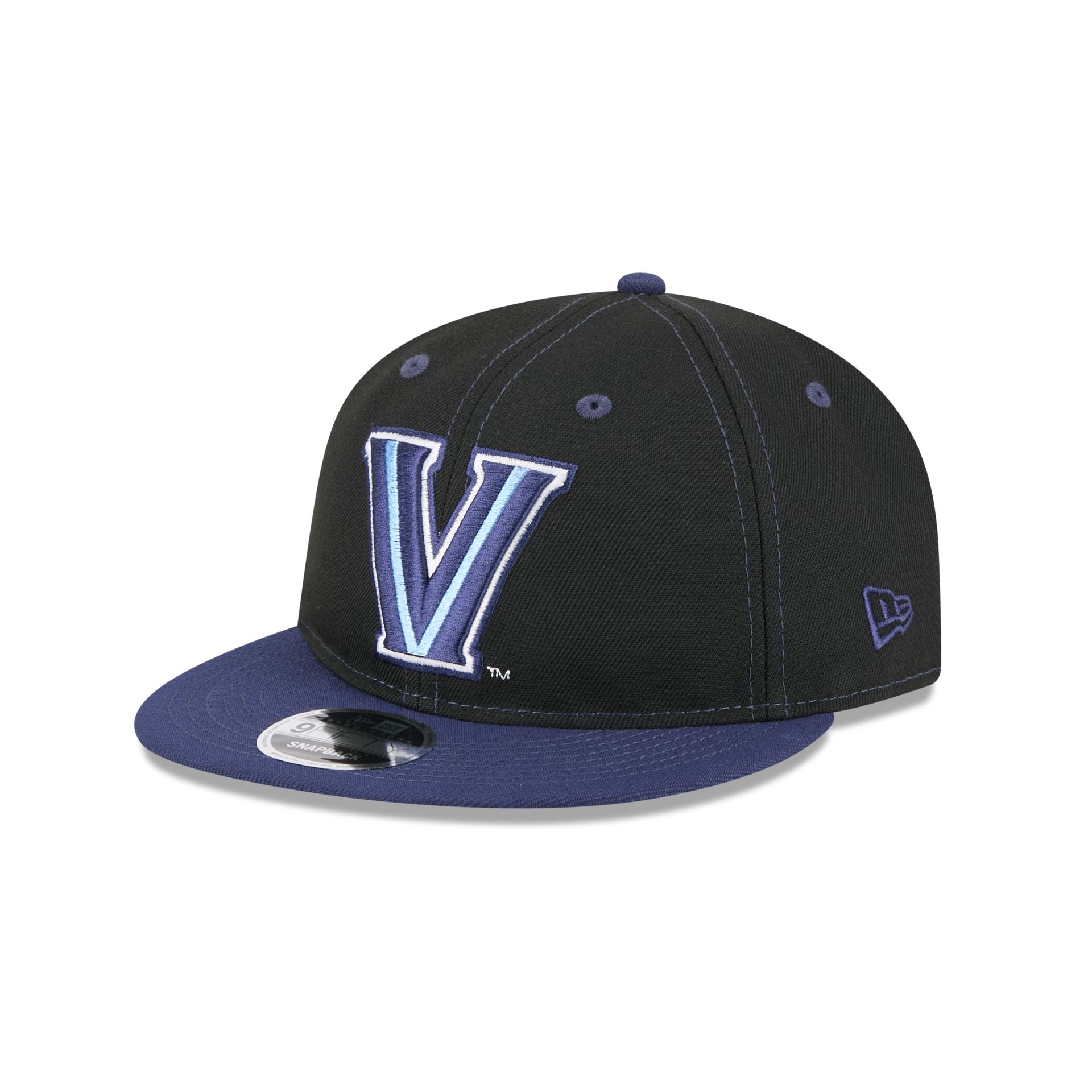 Villanova Wildcats Tournament Side Patch Retro Crown 9FIFTY Strapback Hat - Image 3