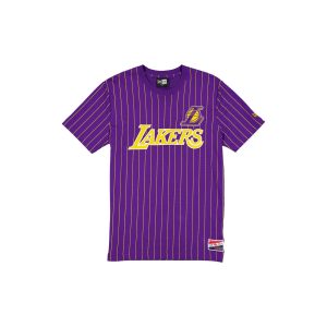 Los Angeles Lakers Throwback Retro Pinstripe T-Shirt
