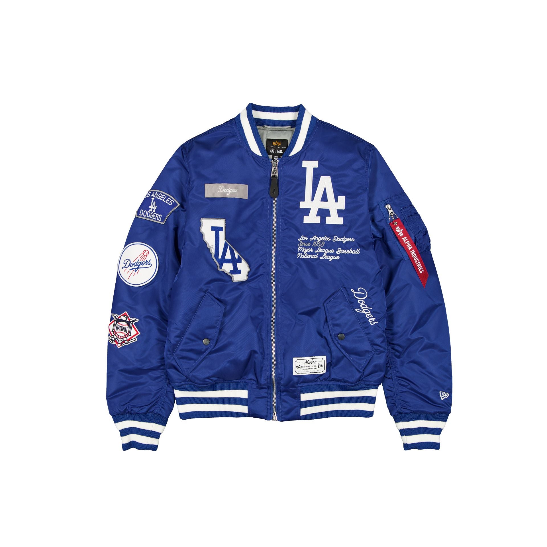 Alpha Industries x Los Angeles Dodgers Blue MA-1 Bomber Jacket