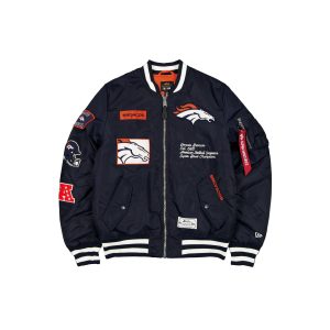 Alpha Industries x Denver Broncos Navy MA-1 Bomber Jacket