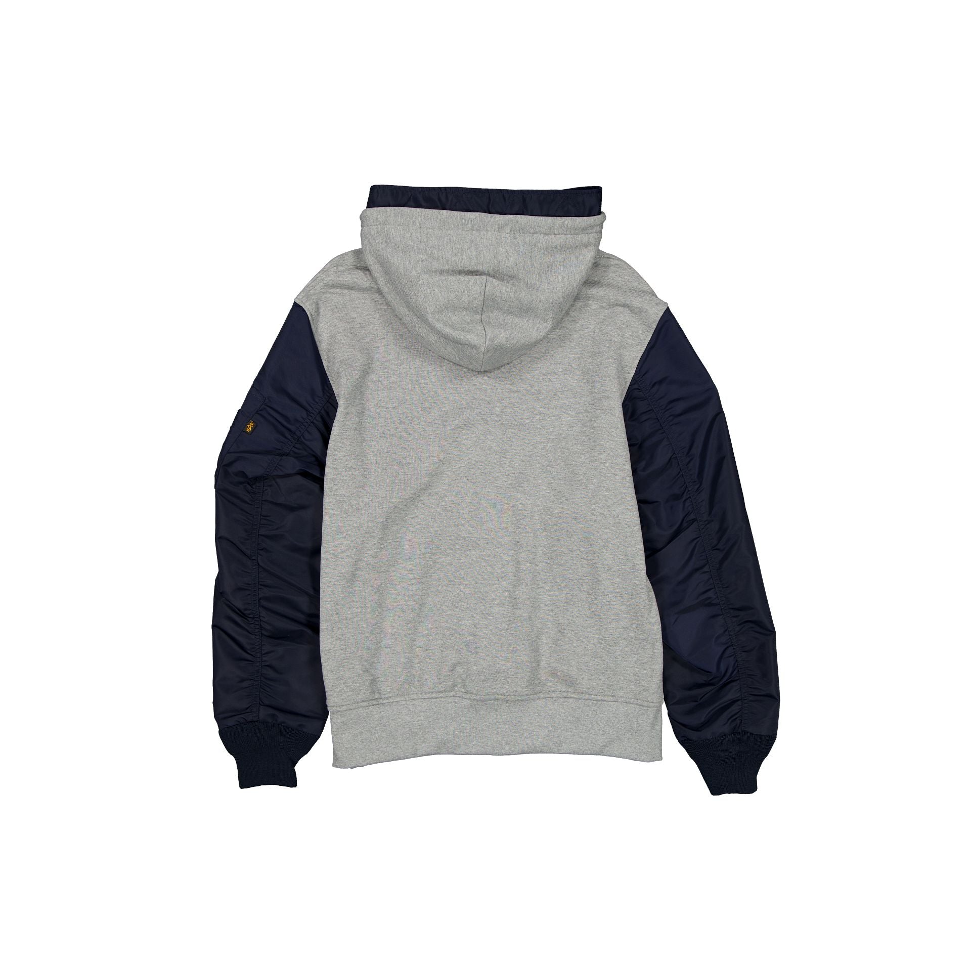 Alpha Industries x New England Patriots Gray MA-1 Full Zip Fleece Jacket - Image 2