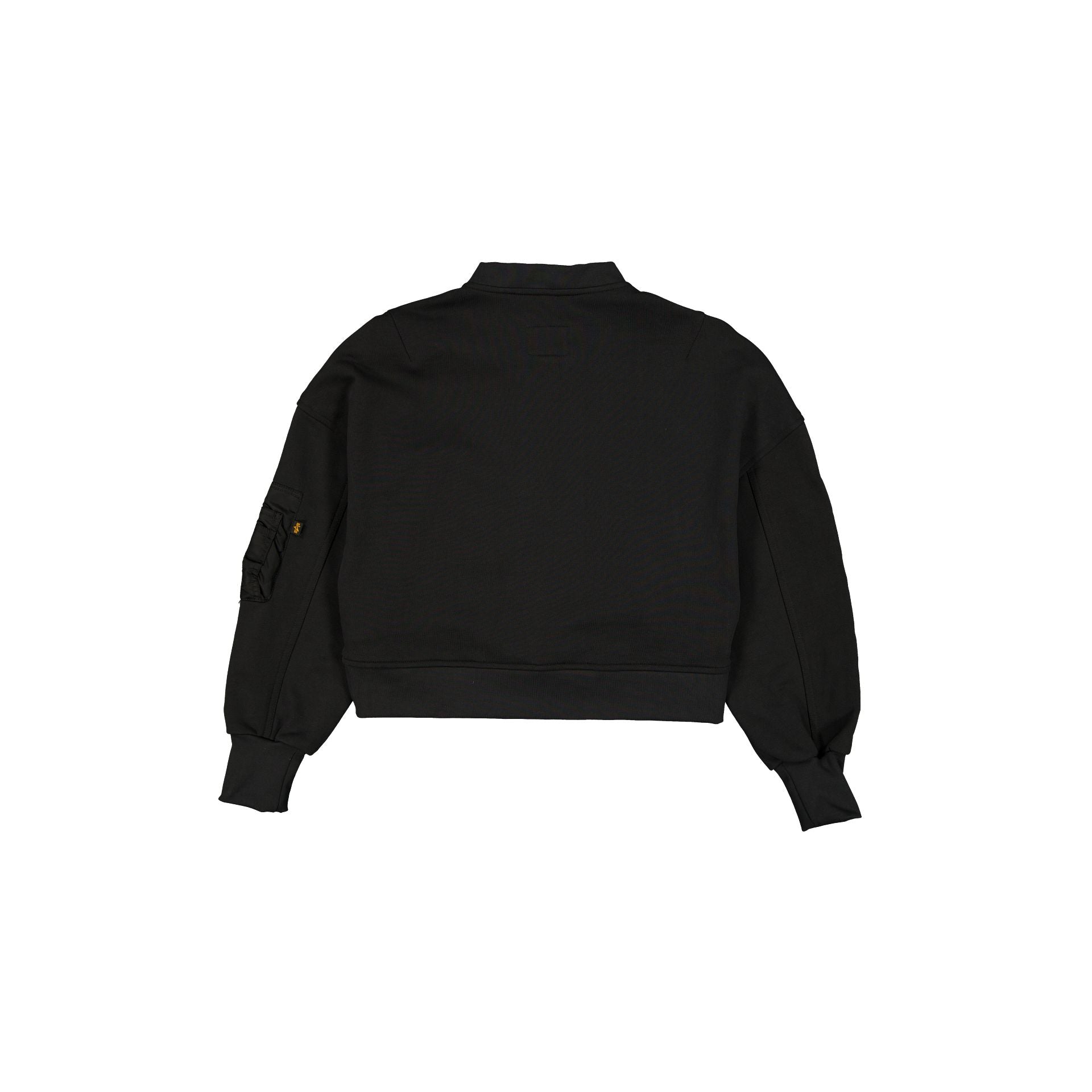 Alpha Industries x Philadelphia Eagles Black Women's Full Zip Cropped Fleece Jacket - Image 2