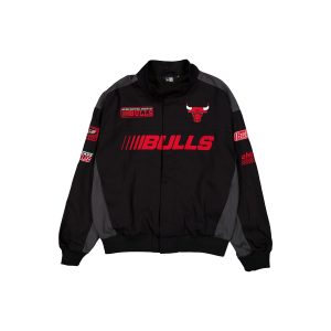 Chicago Bulls Black Motorsports Jacket