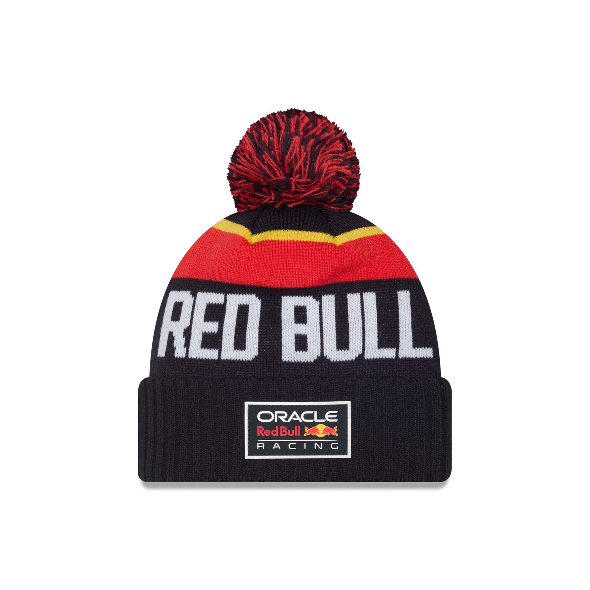 Oracle Red Bull Racing Wordmark Pom Knit Hat