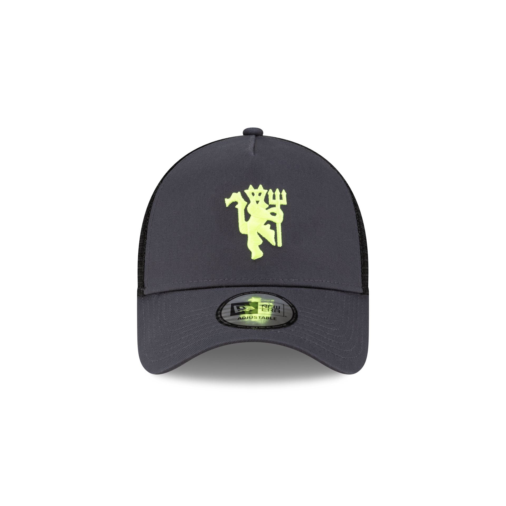 Manchester United FC Cyber Yellow Pop 9FORTY A-Frame Snapback Hat - Image 2