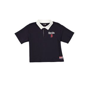Boston Red Sox Throwback Women's Cropped Polo