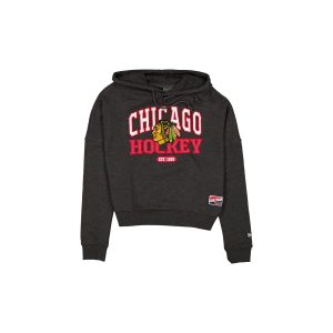 Chicago Blackhawks Throwback Women's Glitter Hoodie