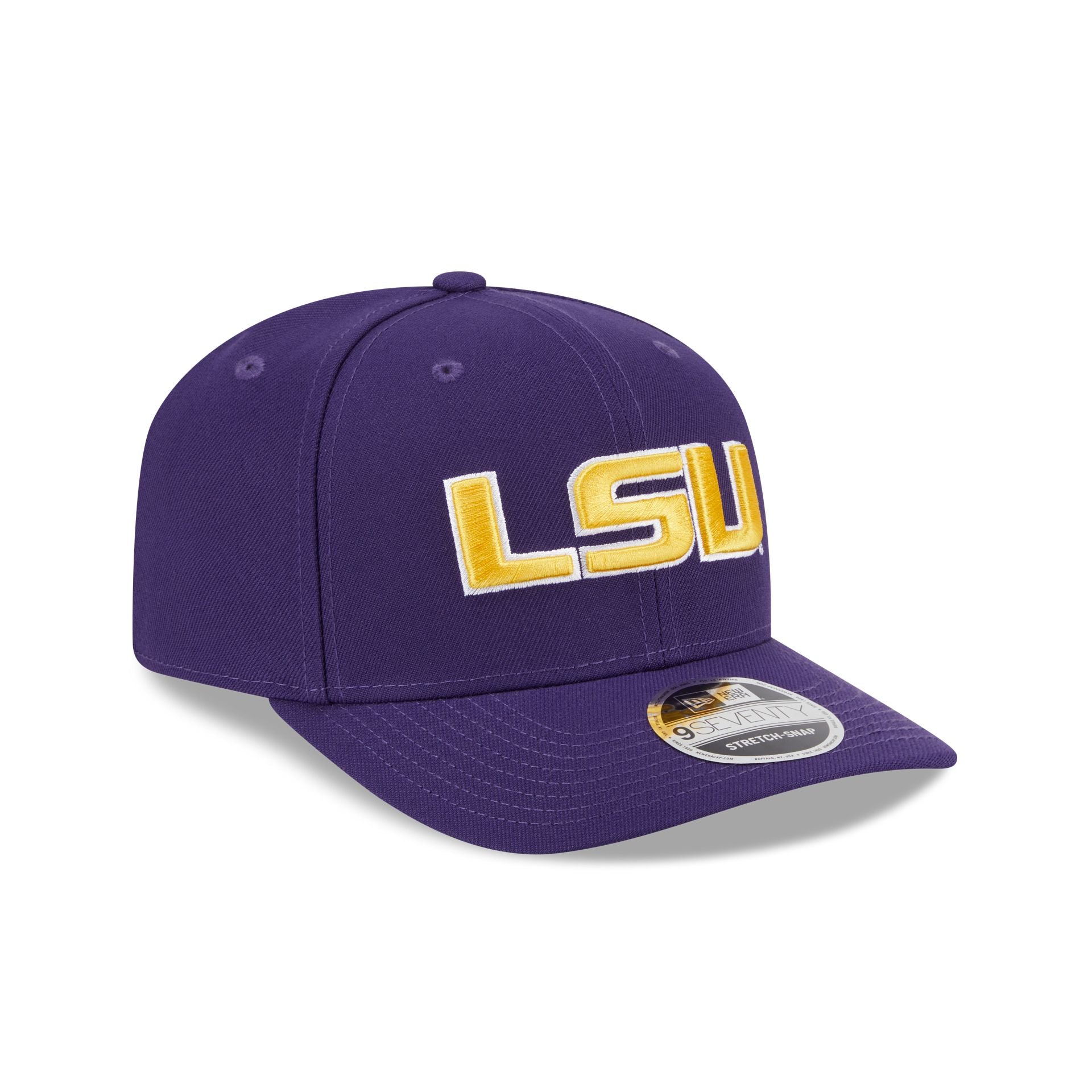 LSU TIGERS Purple Team 9SEVENTY Stretch-Snap Hat - Image 3