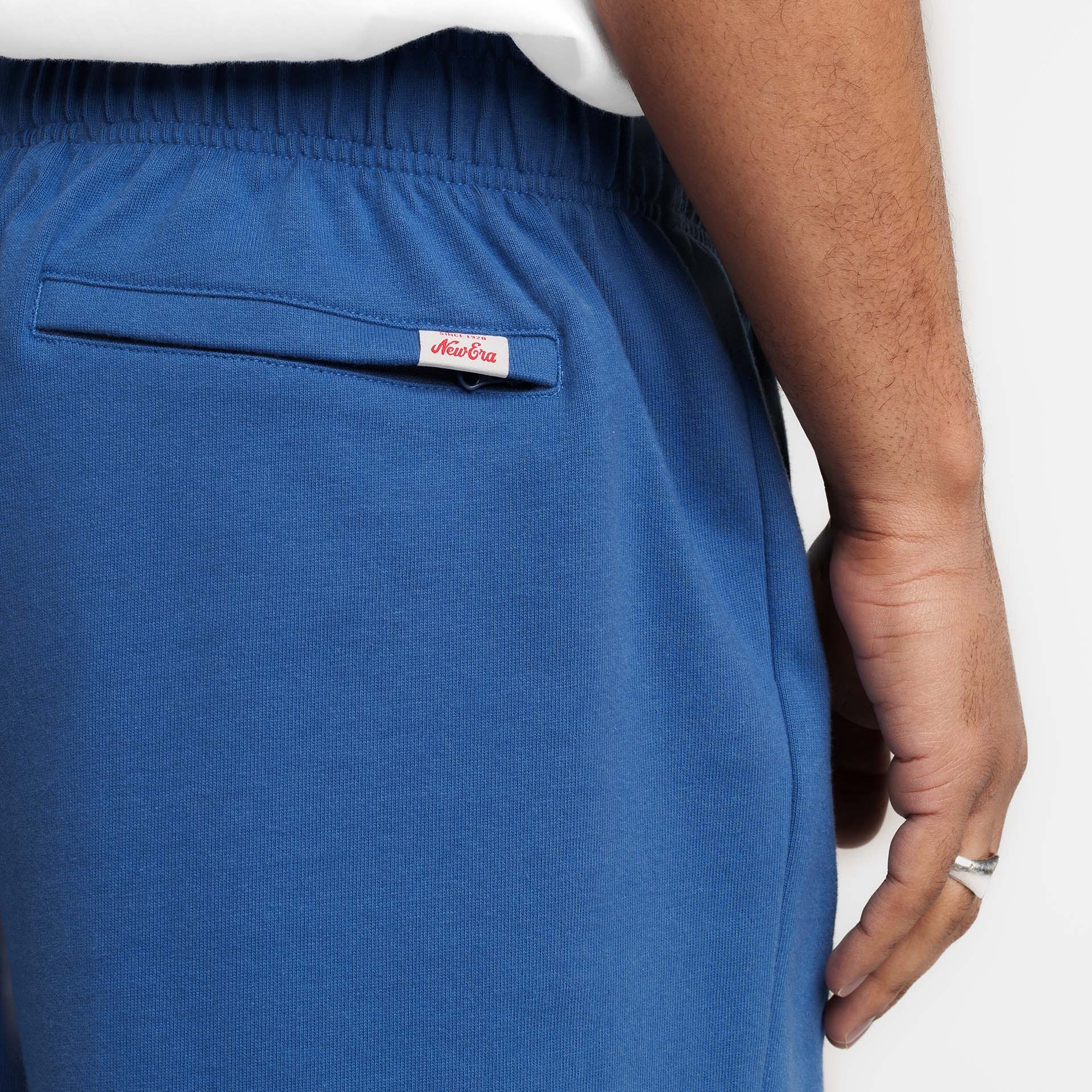 New Era Branded Alden Indigo Sweatshorts - Image 4