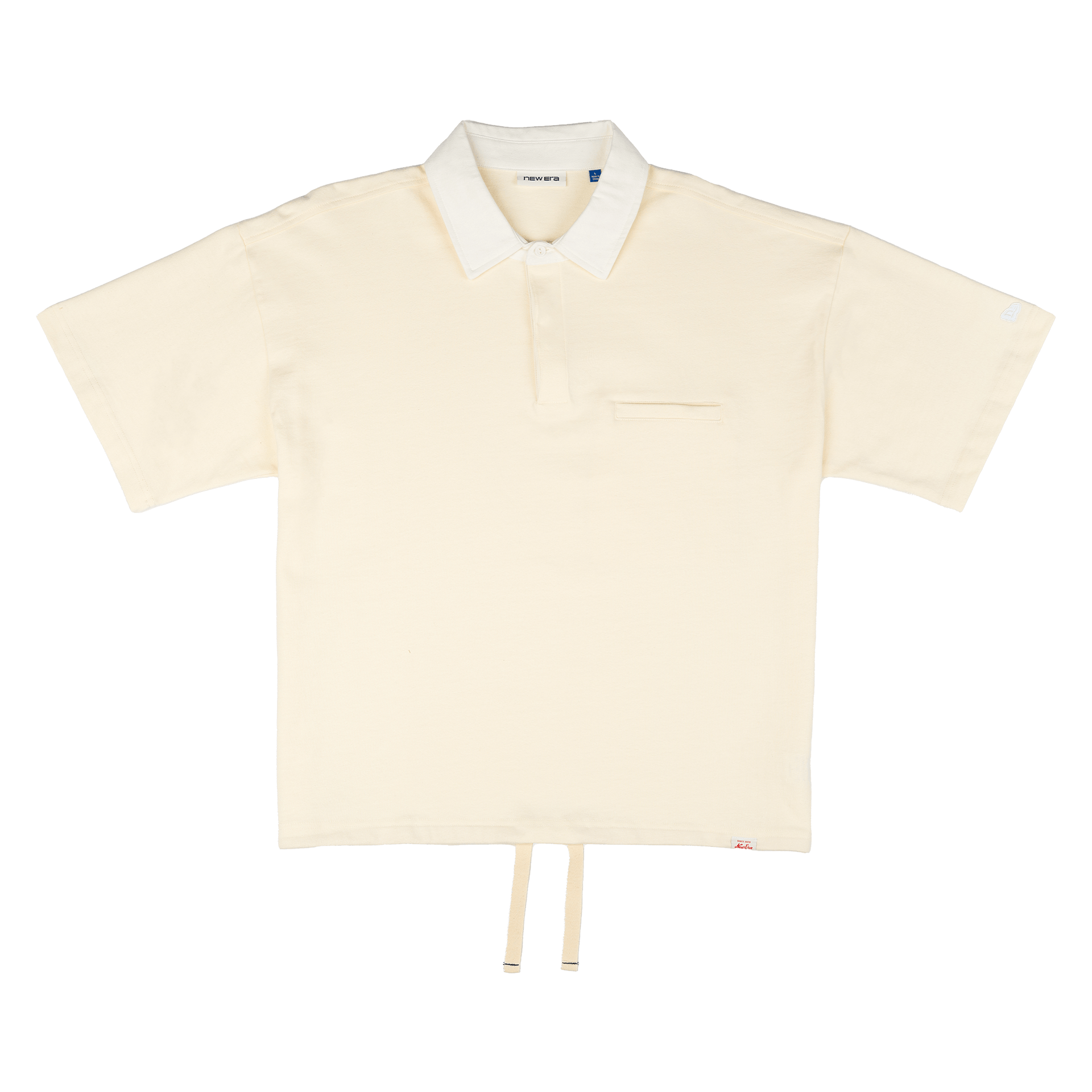 New Era Branded Alden Chrome White Rugby Shirt - Image 2