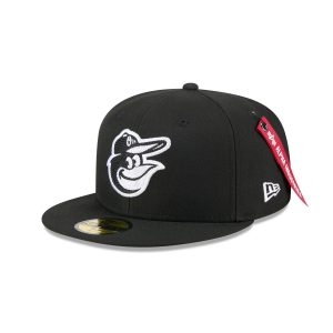 Alpha Industries x Baltimore Orioles Black 59FIFTY Fitted Hat