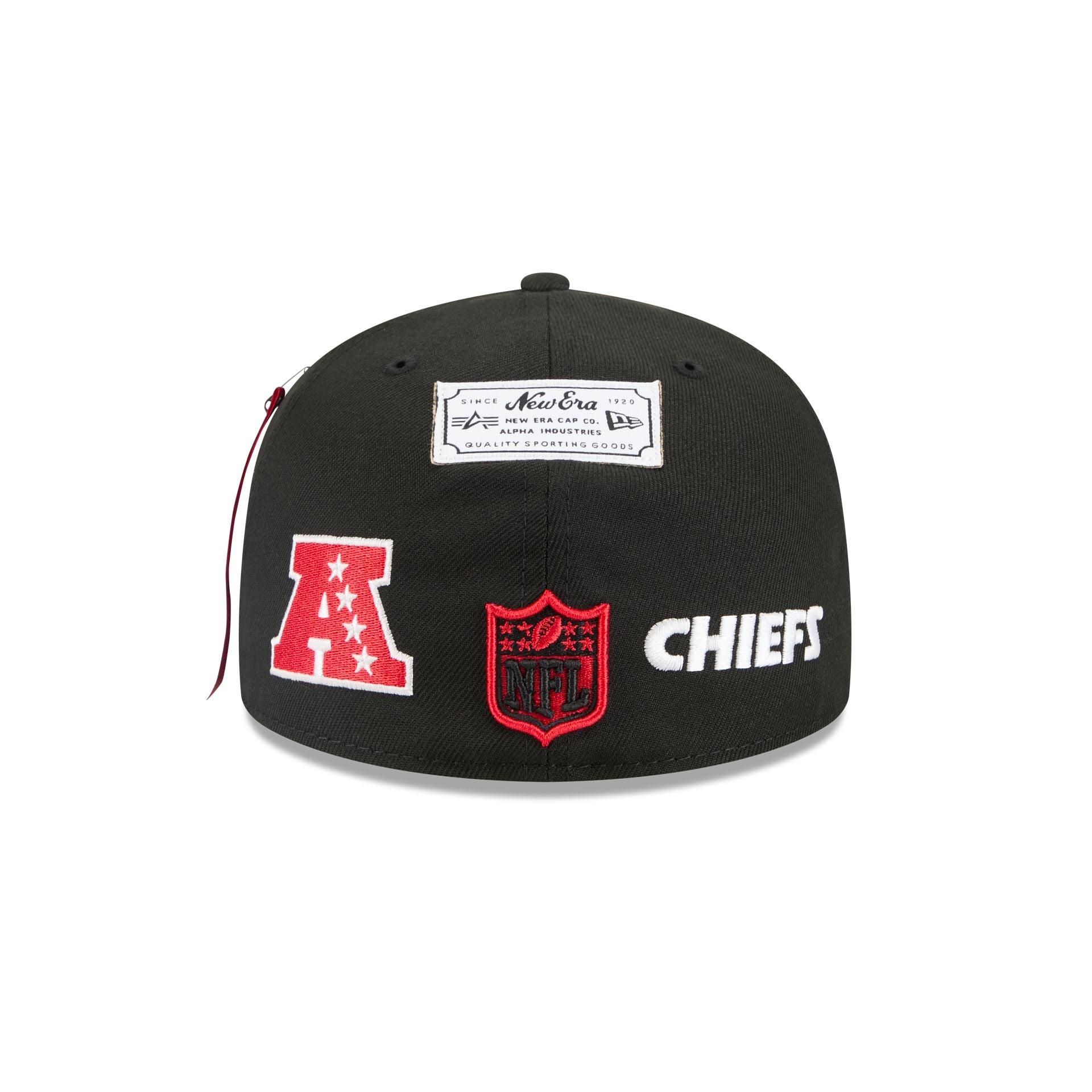 Alpha Industries x Kansas City Chiefs Black 59FIFTY Fitted Hat - Image 6