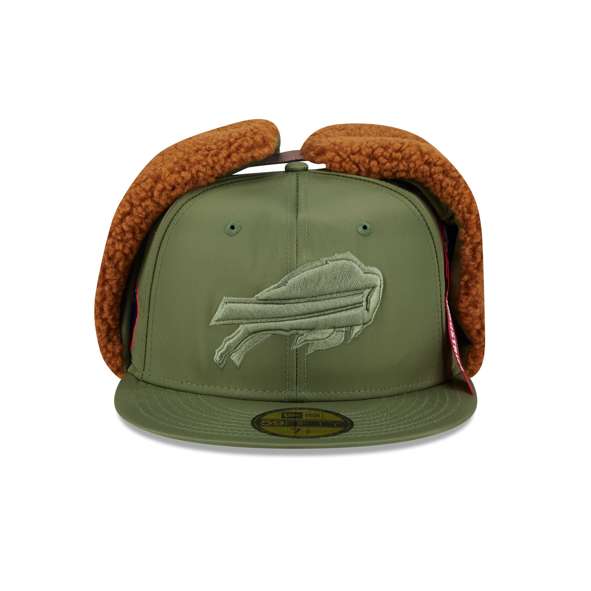 Alpha Industries x Buffalo Bills Olive Green Dog Ear 59FIFTY Fitted Hat - Image 2