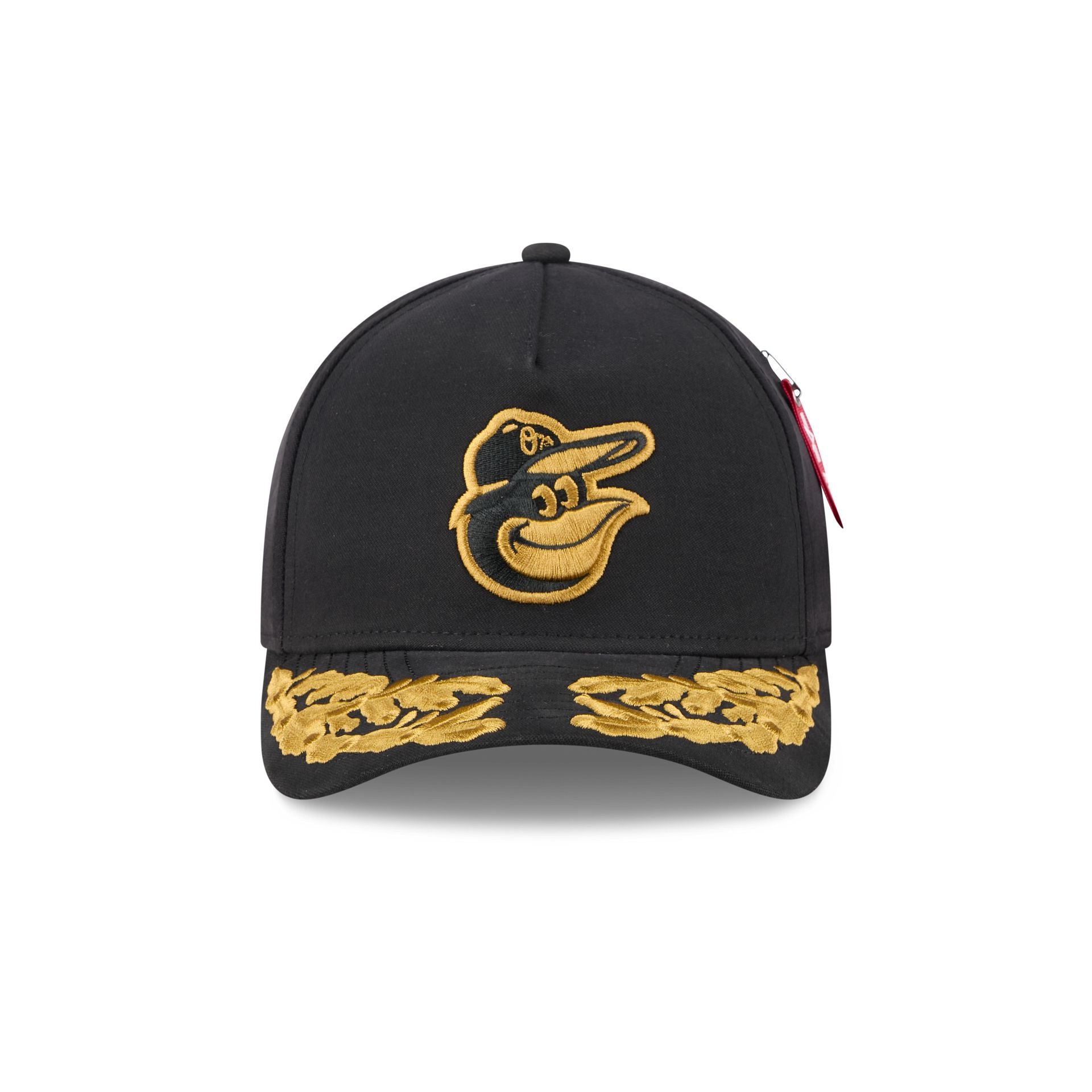 Alpha Industries x Baltimore Orioles Black 9FORTY M-Crown A-Frame Snapback Hat - Image 2