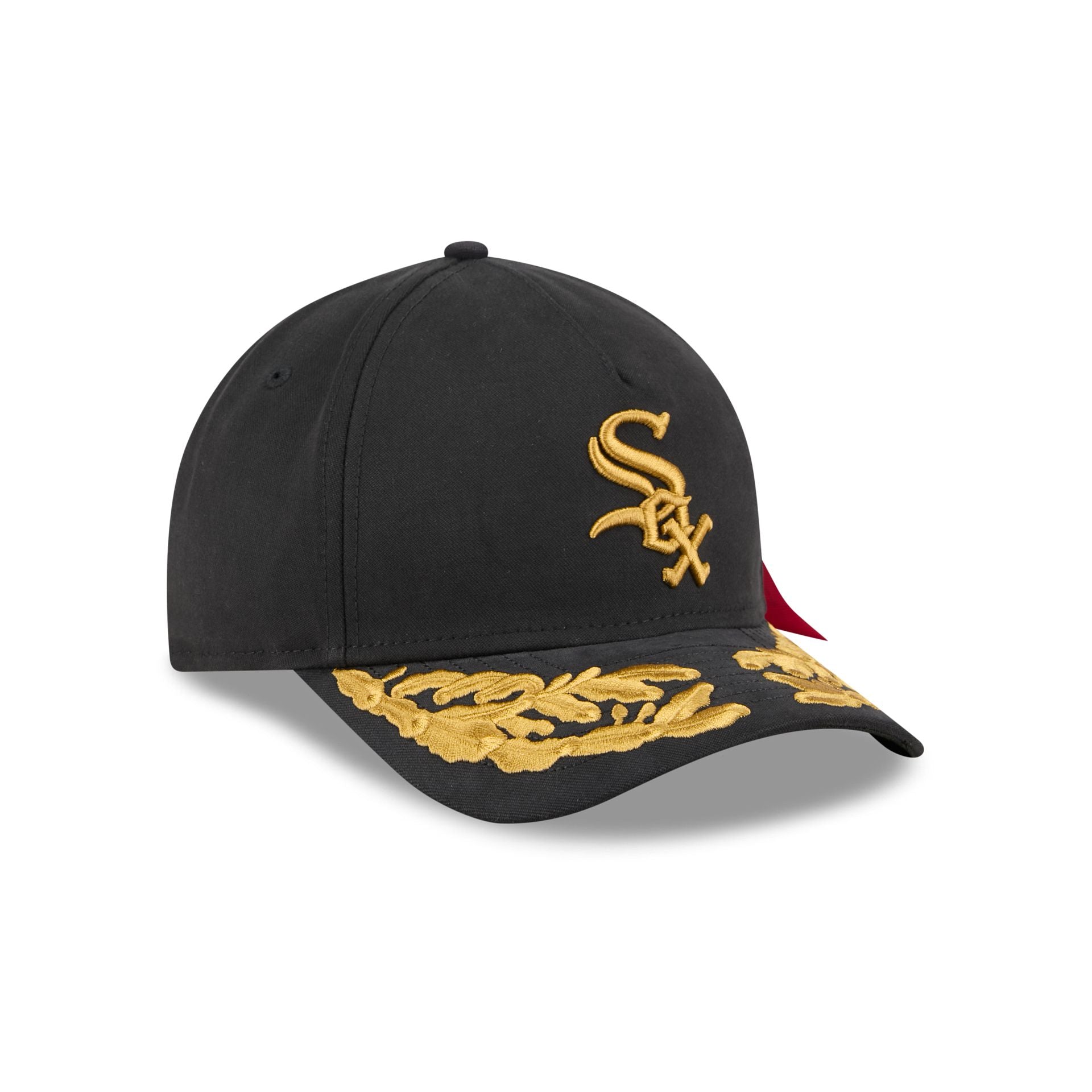 Alpha Industries x Chicago White Sox Black 9FORTY M-Crown A-Frame Snapback Hat - Image 3