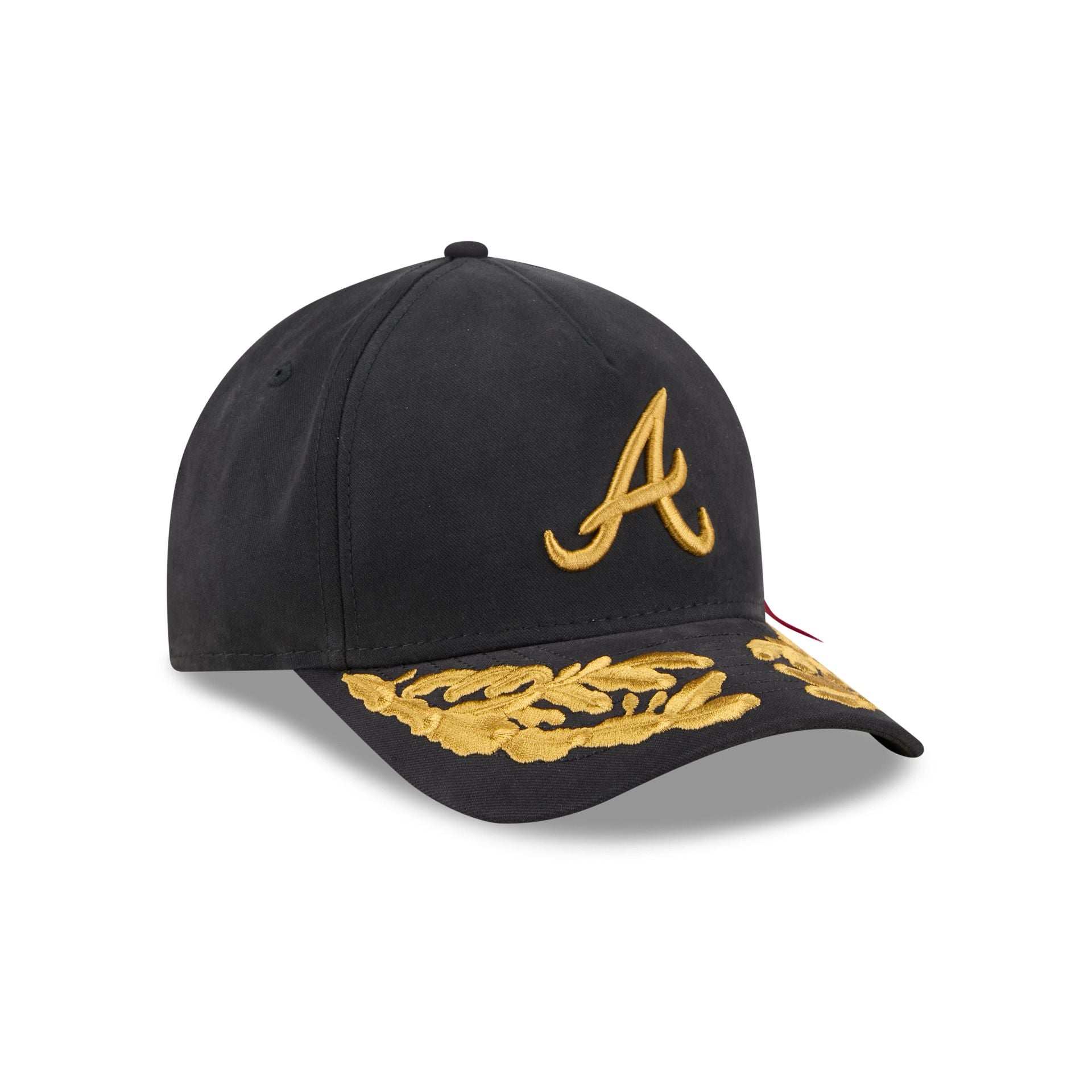 Alpha Industries x Atlanta Braves Black 9FORTY M-Crown A-Frame Snapback Hat - Image 3