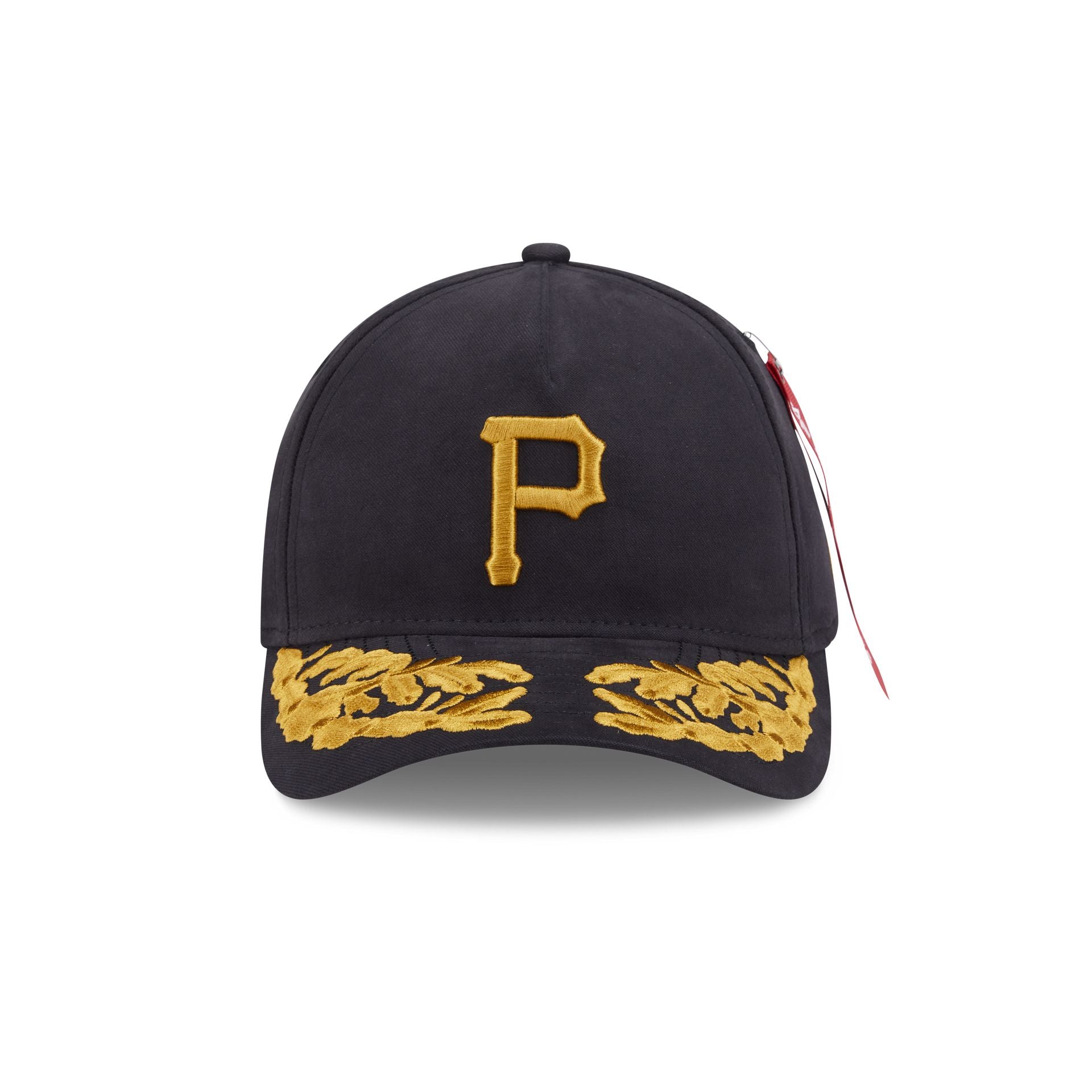 Alpha Industries x Pittsburgh Pirates Black 9FORTY M-Crown A-Frame Snapback Hat - Image 2