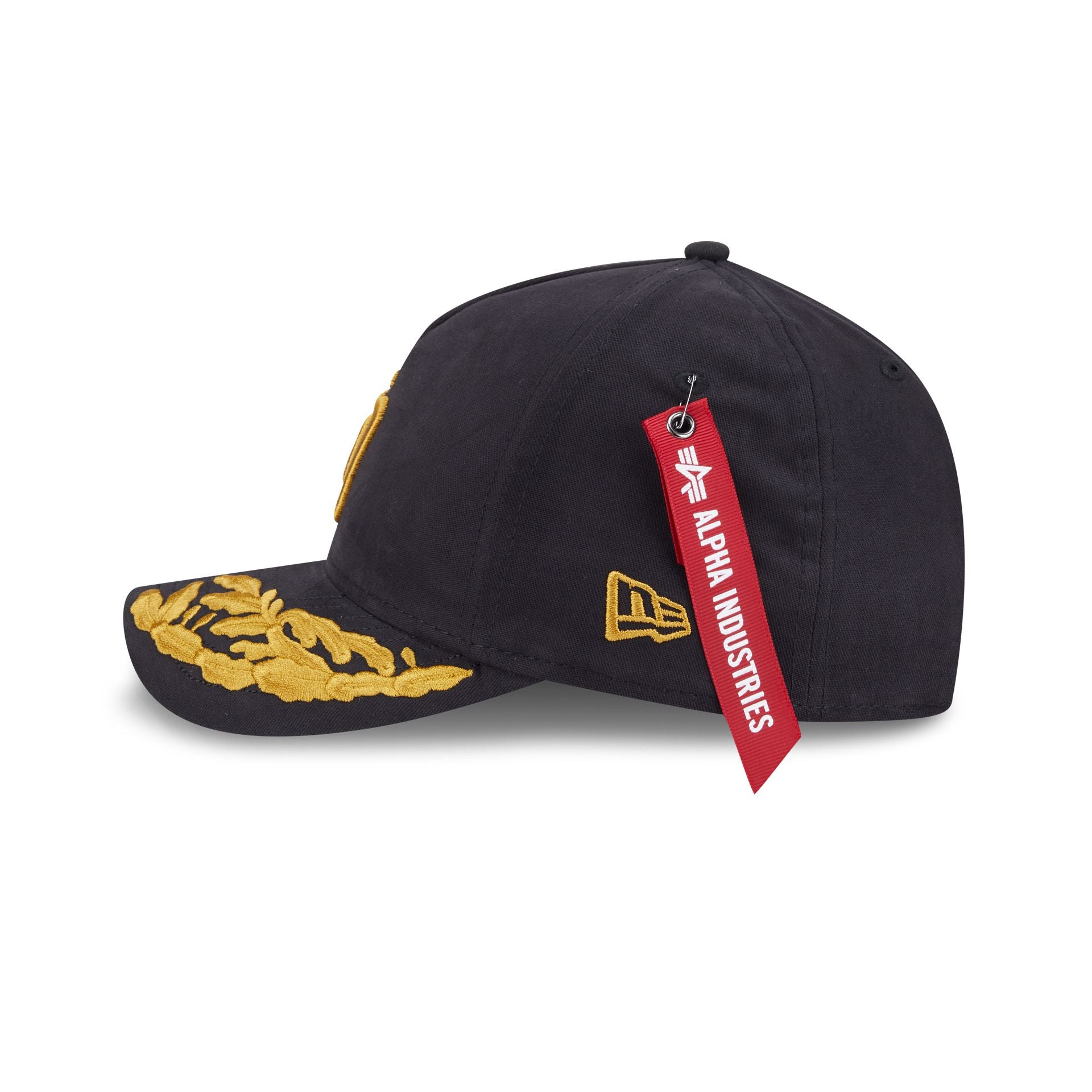 Alpha Industries x San Diego Padres Black 9FORTY M-Crown A-Frame Snapback Hat - Image 4