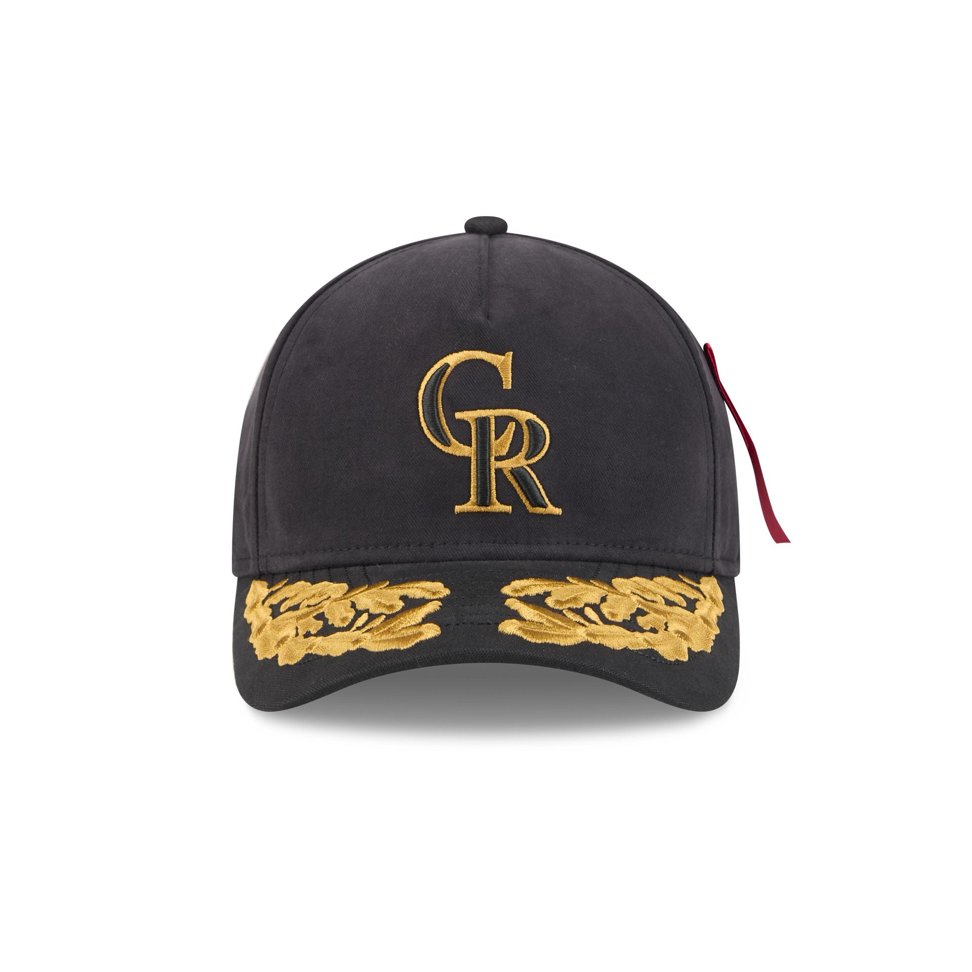 Alpha Industries x Colorado Rockies Black 9FORTY M-Crown A-Frame Snapback Hat - Image 2