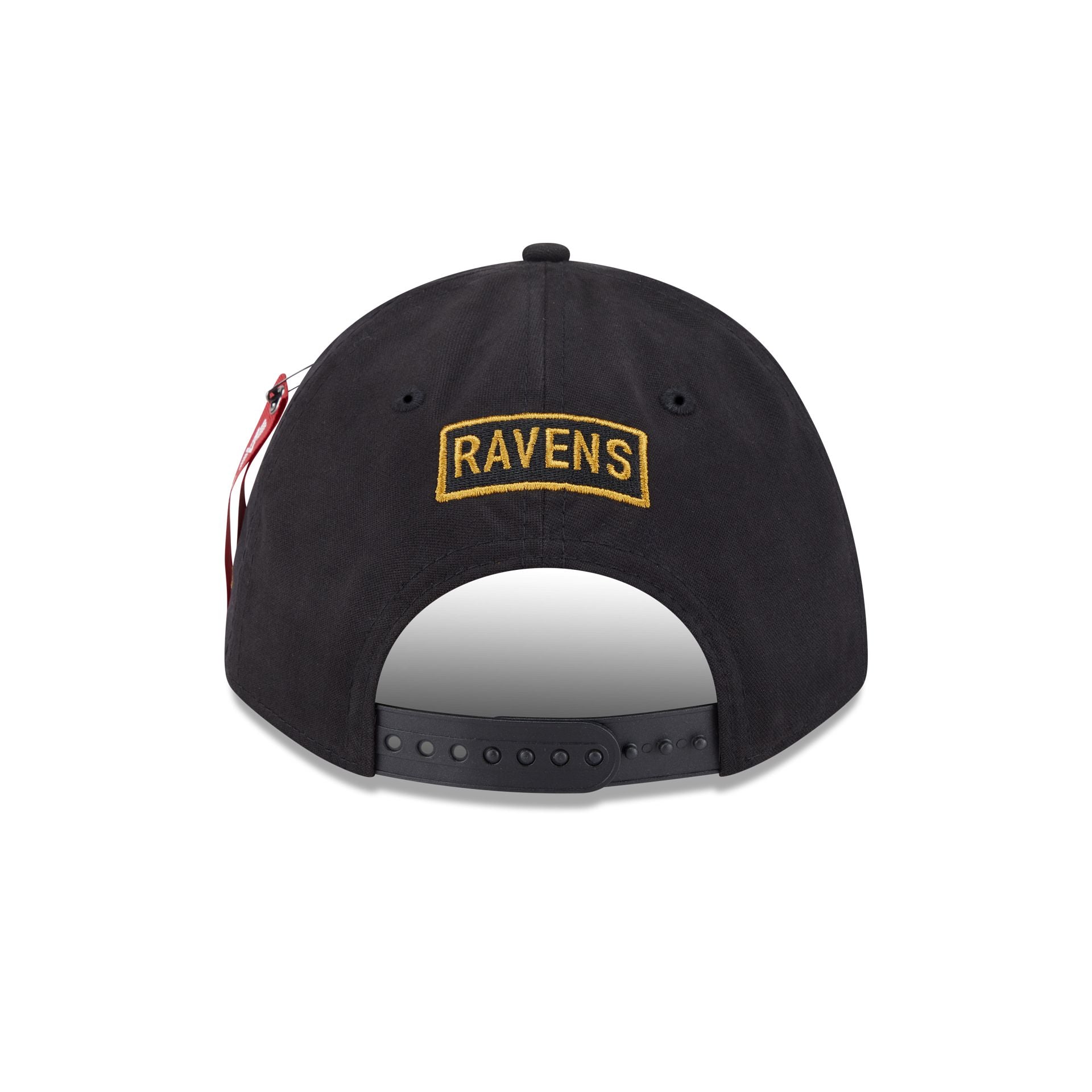 Alpha Industries x Baltimore Ravens Black 9FORTY M-Crown A-Frame Snapback Hat - Image 6
