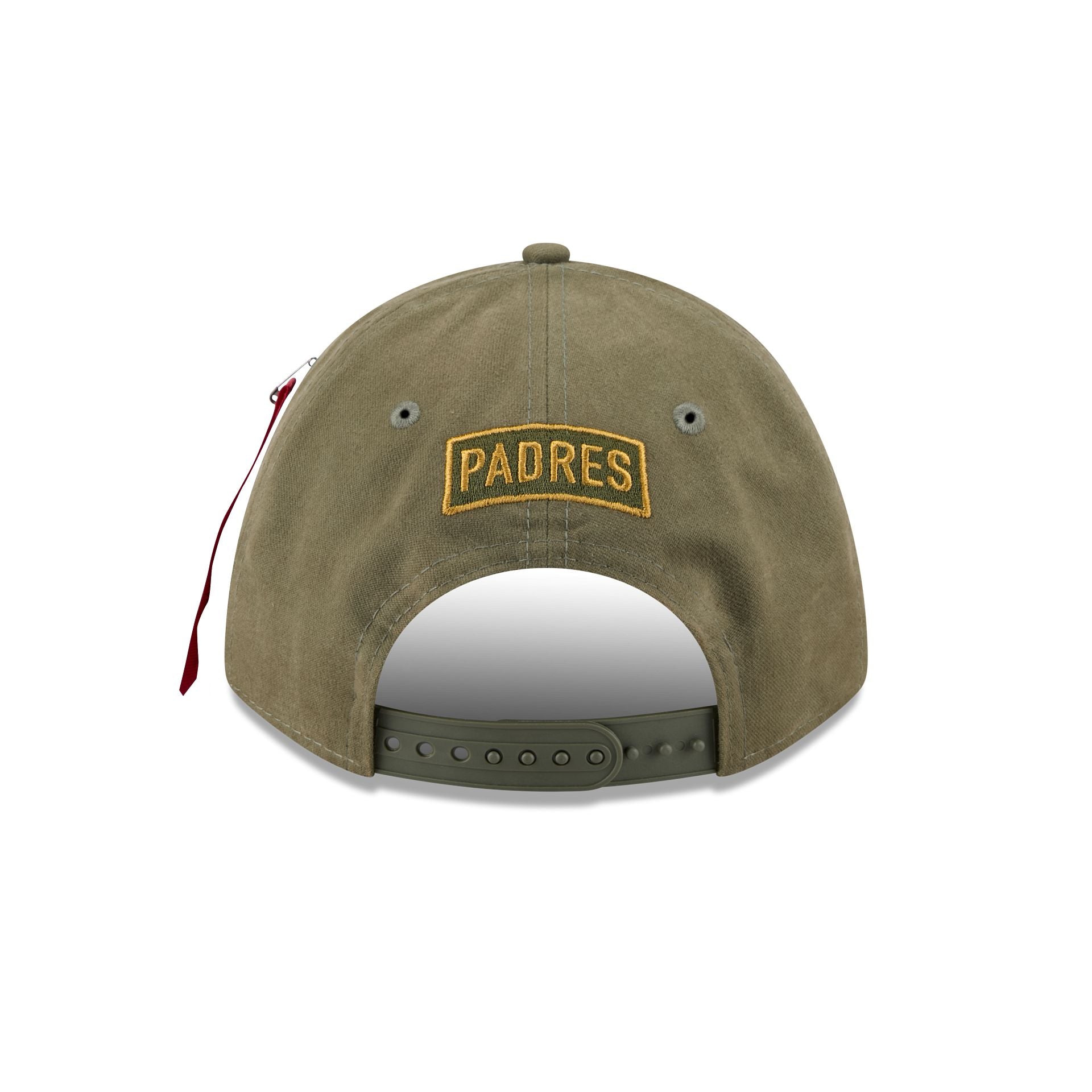 Alpha Industries x San Diego Padres Olive Green 9FORTY M-Crown A-Frame Snapback Hat - Image 6