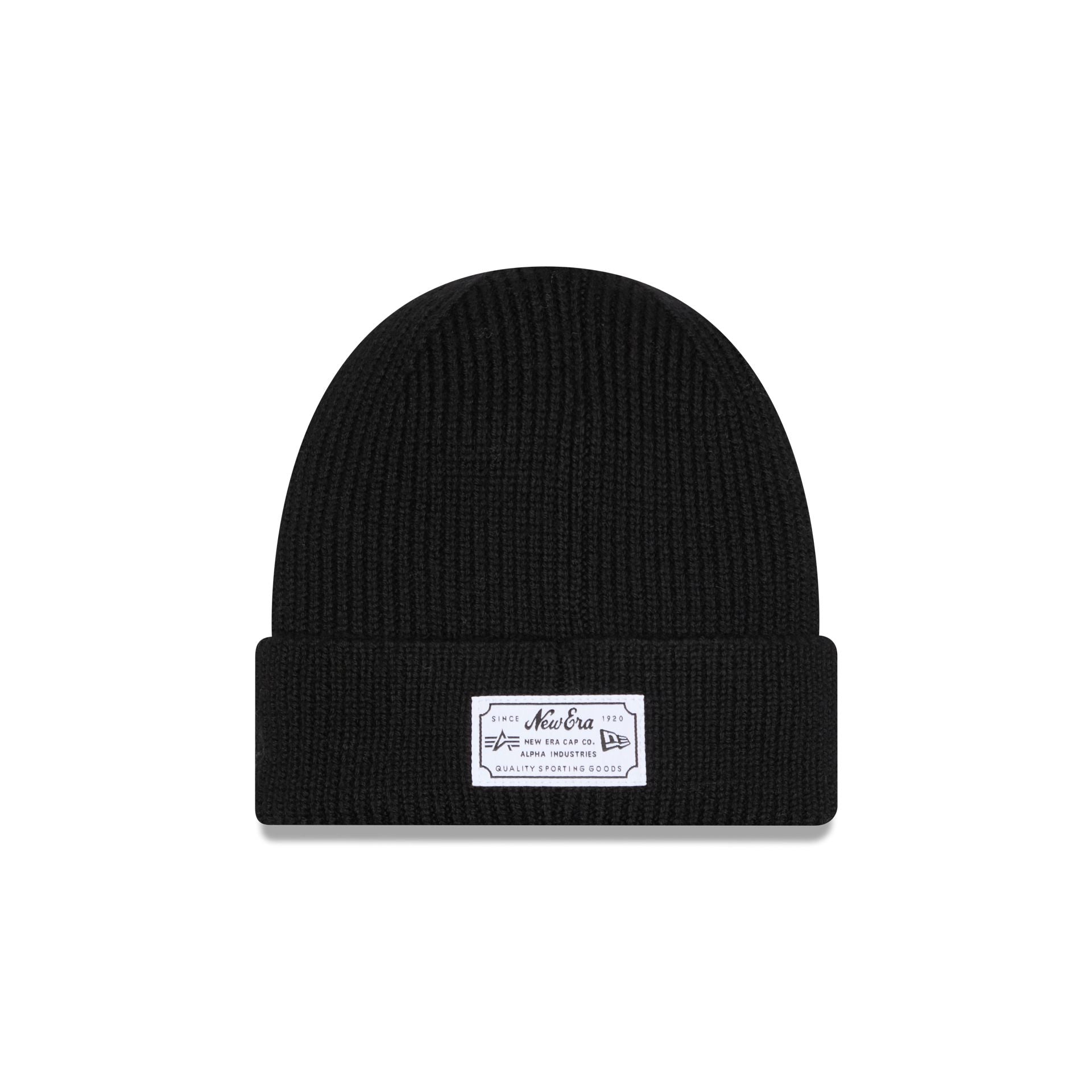 Alpha Industries x Cincinnati Reds Black Cuff Knit Hat - Image 3
