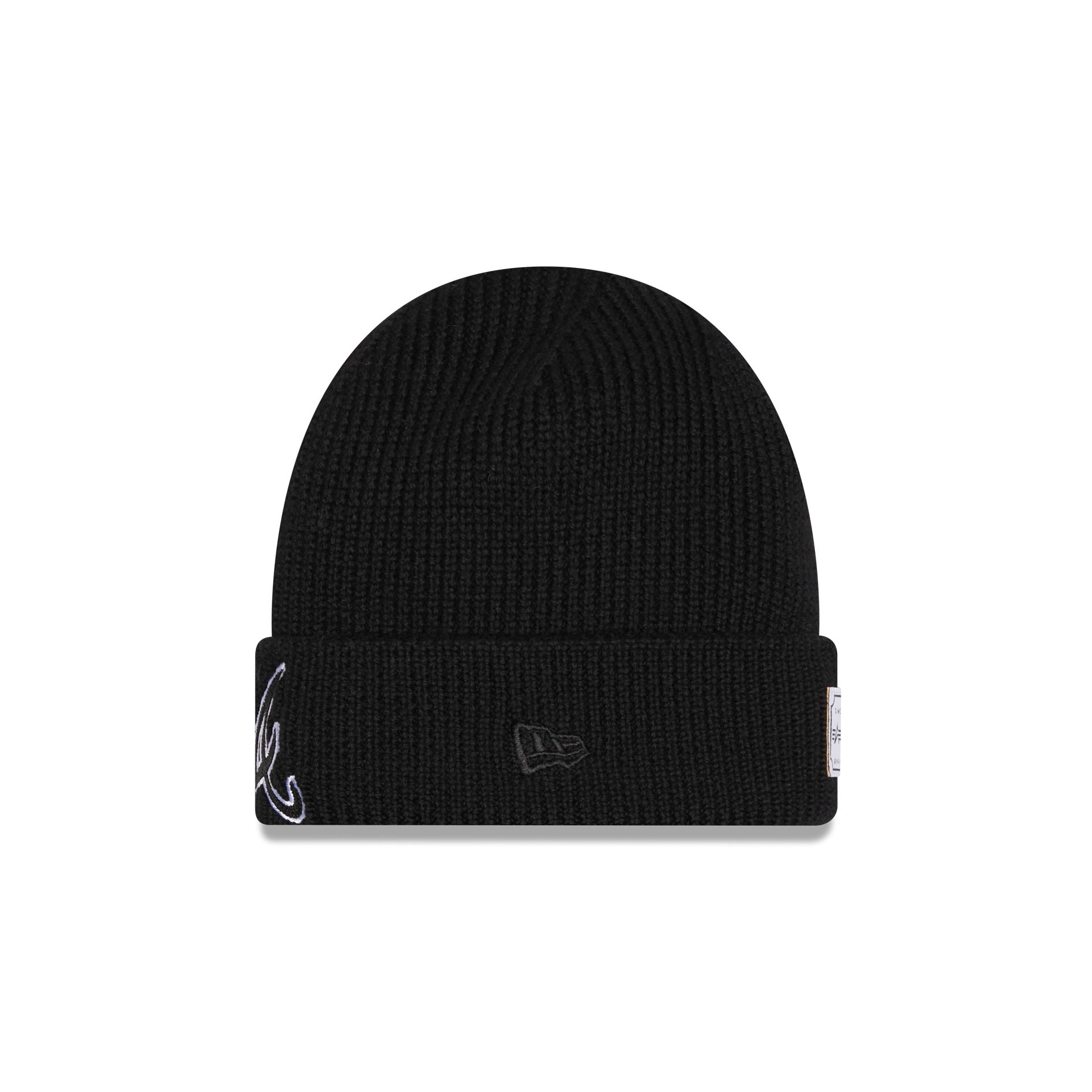 Alpha Industries x Atlanta Braves Black Cuff Knit Hat - Image 2