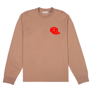 New Era Branded 59FIFTY Archivist Taupe Gray Long Sleeve T-Shirt