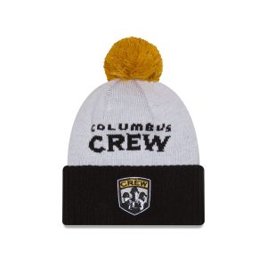 Columbus Crew 2025 Jersey Hook White Pom Knit Hat