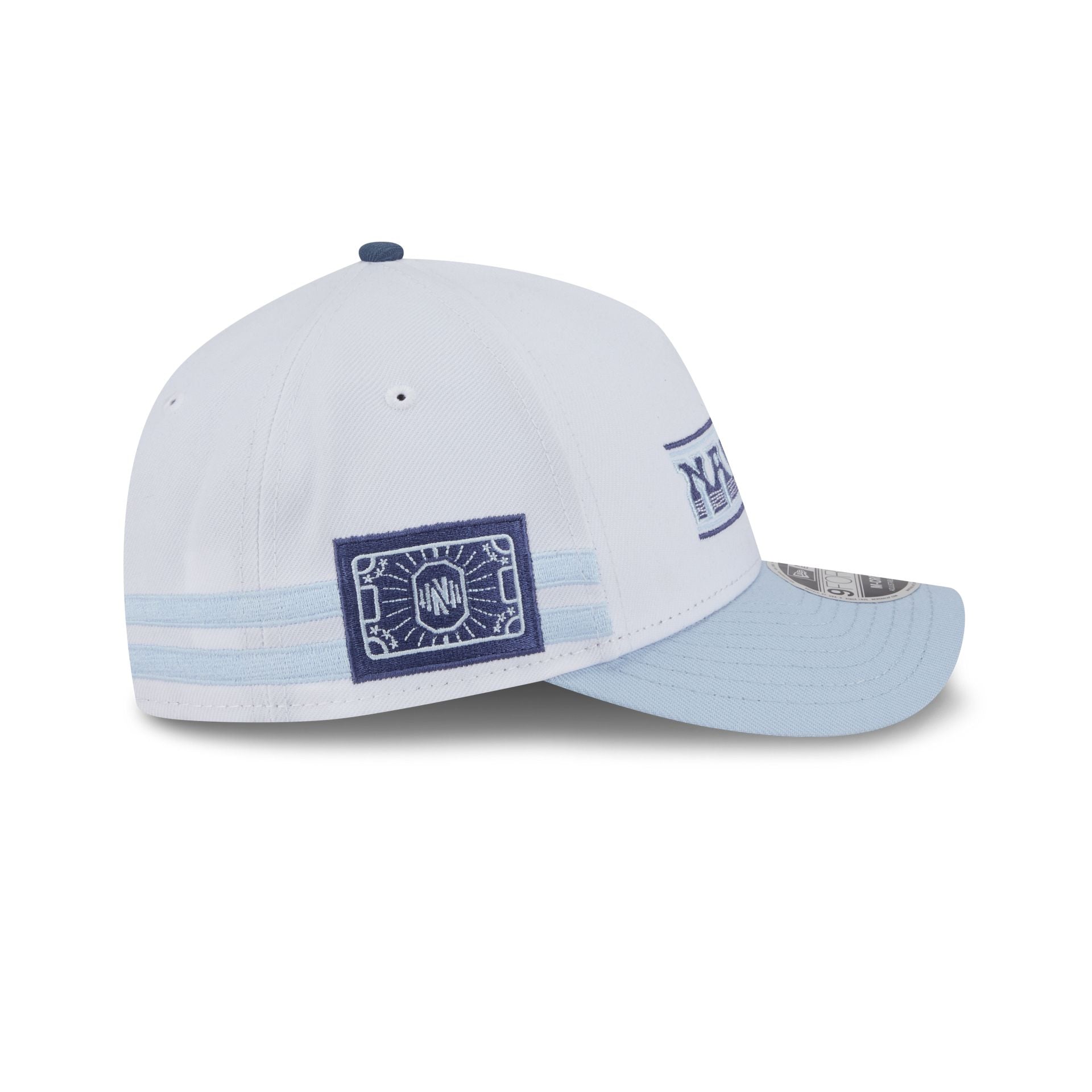 Nashville SC 2025 Jersey Hook White 9FORTY M-Crown A-Frame Snapback Hat - Image 4